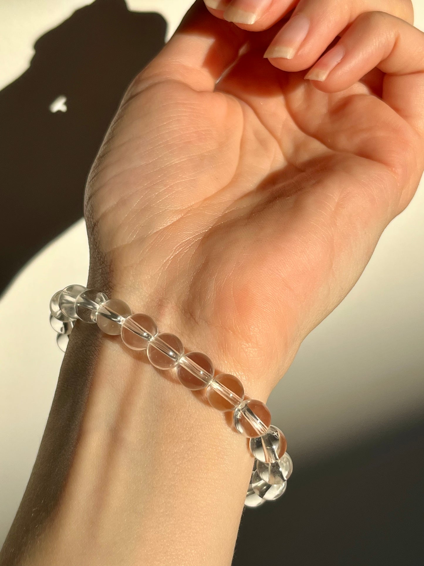Clear Quartz 8mm Bead Bracelet