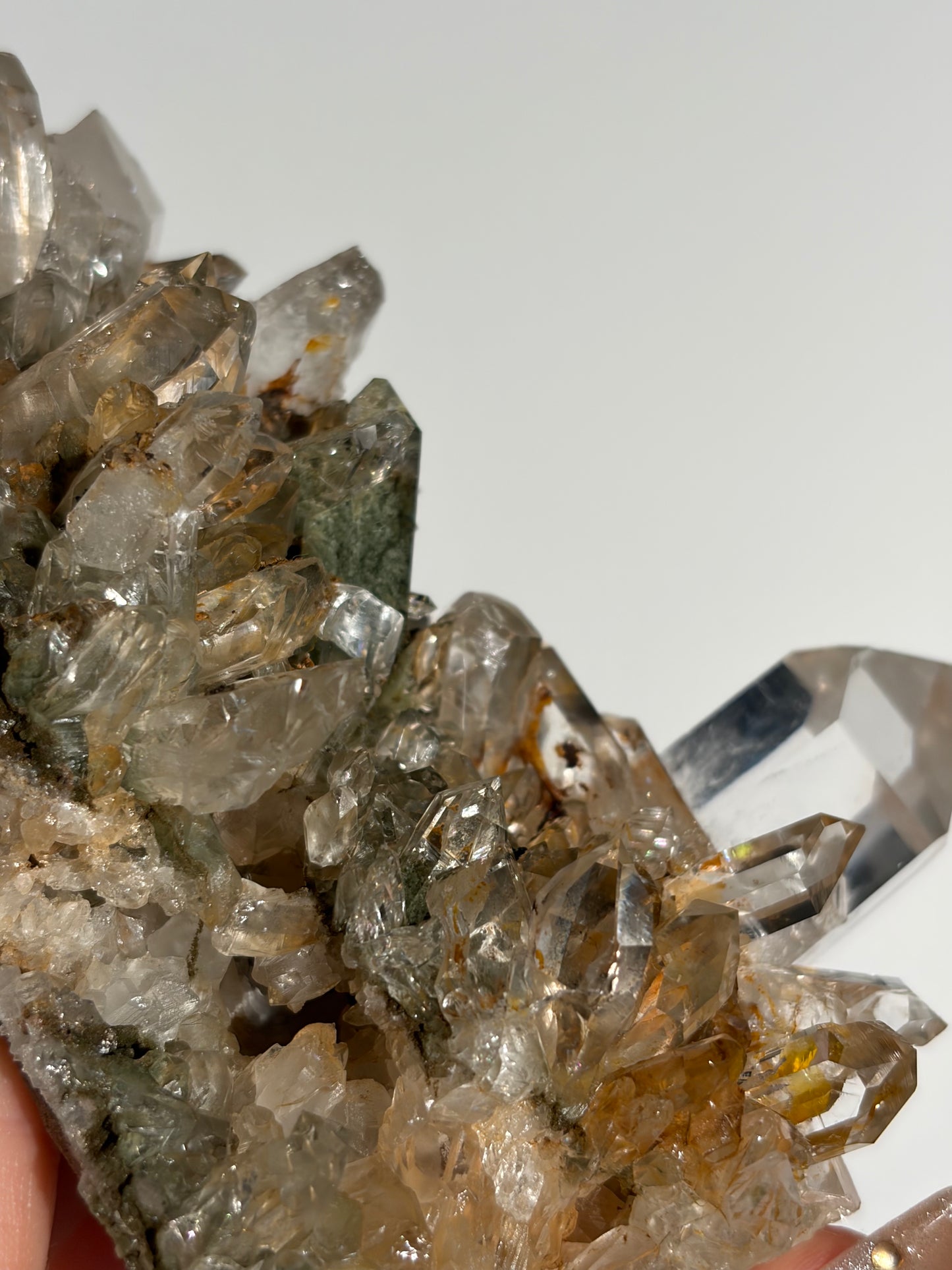 Water Clear Golden Healer Chlorite Included Quartz Specimen C