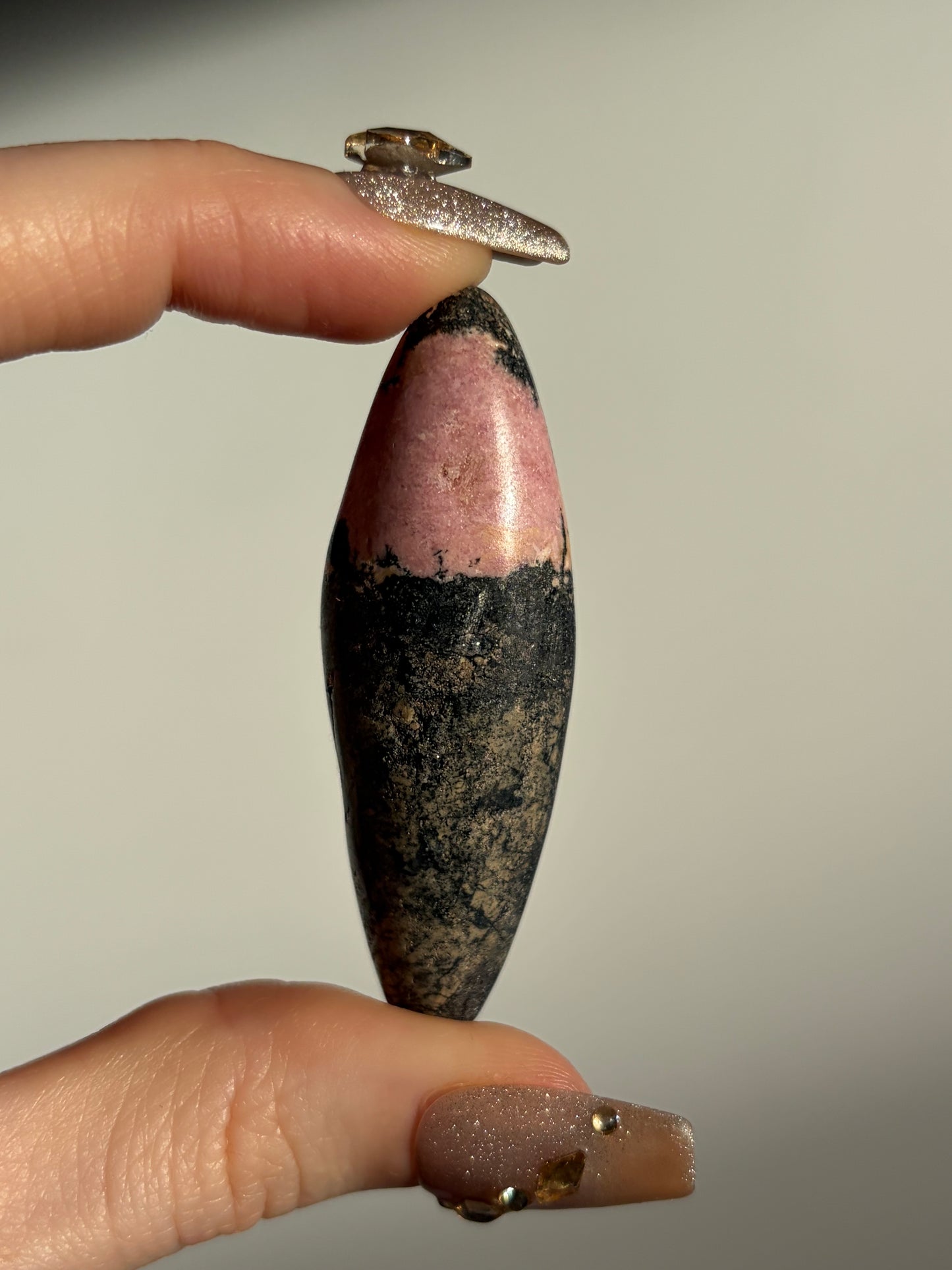 Indonesian Rhodonite and Manganese Included Shiva J