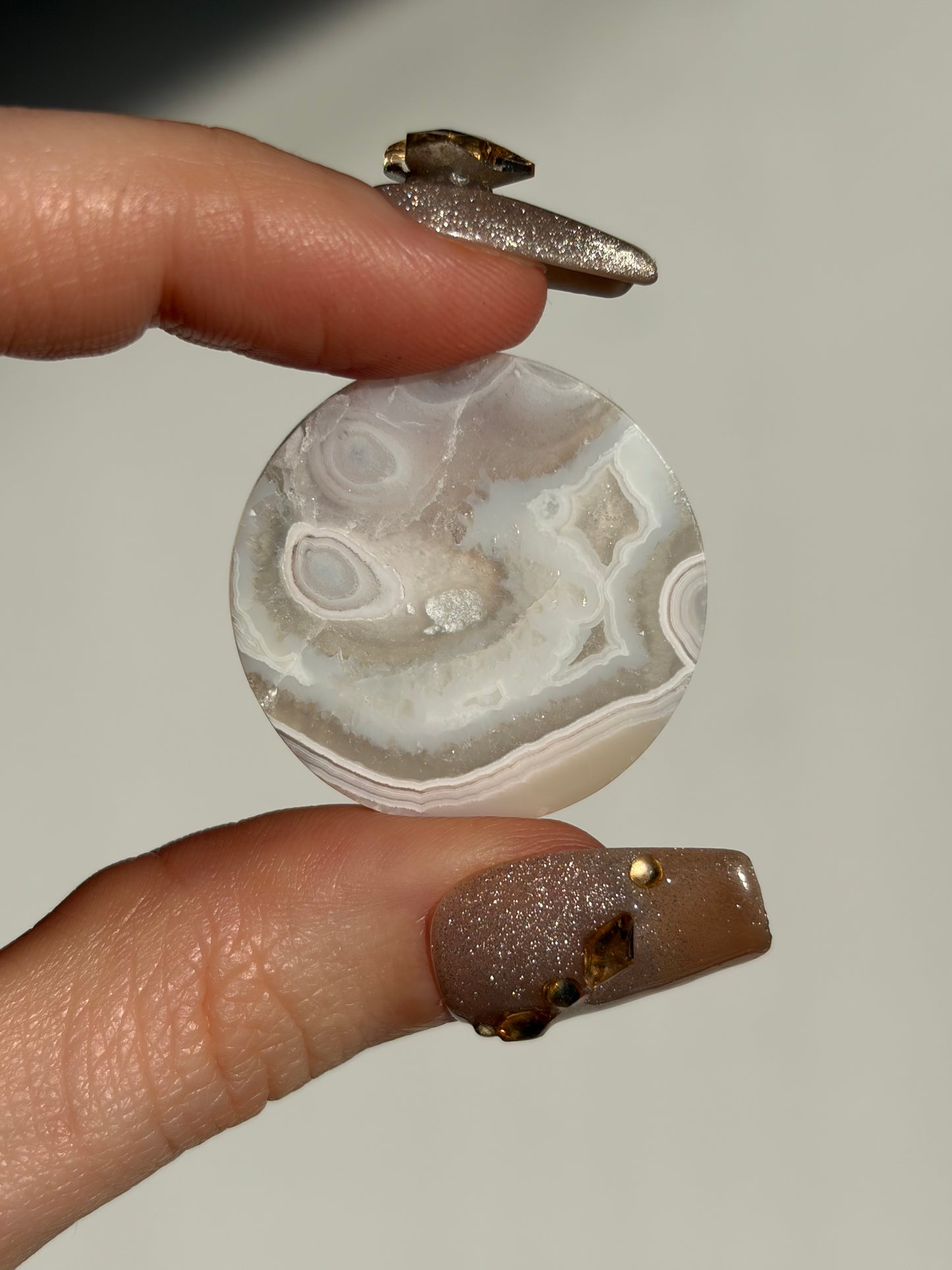 Old Stock Orbicular Nebula Agate Cabochon B (Mined 2023)