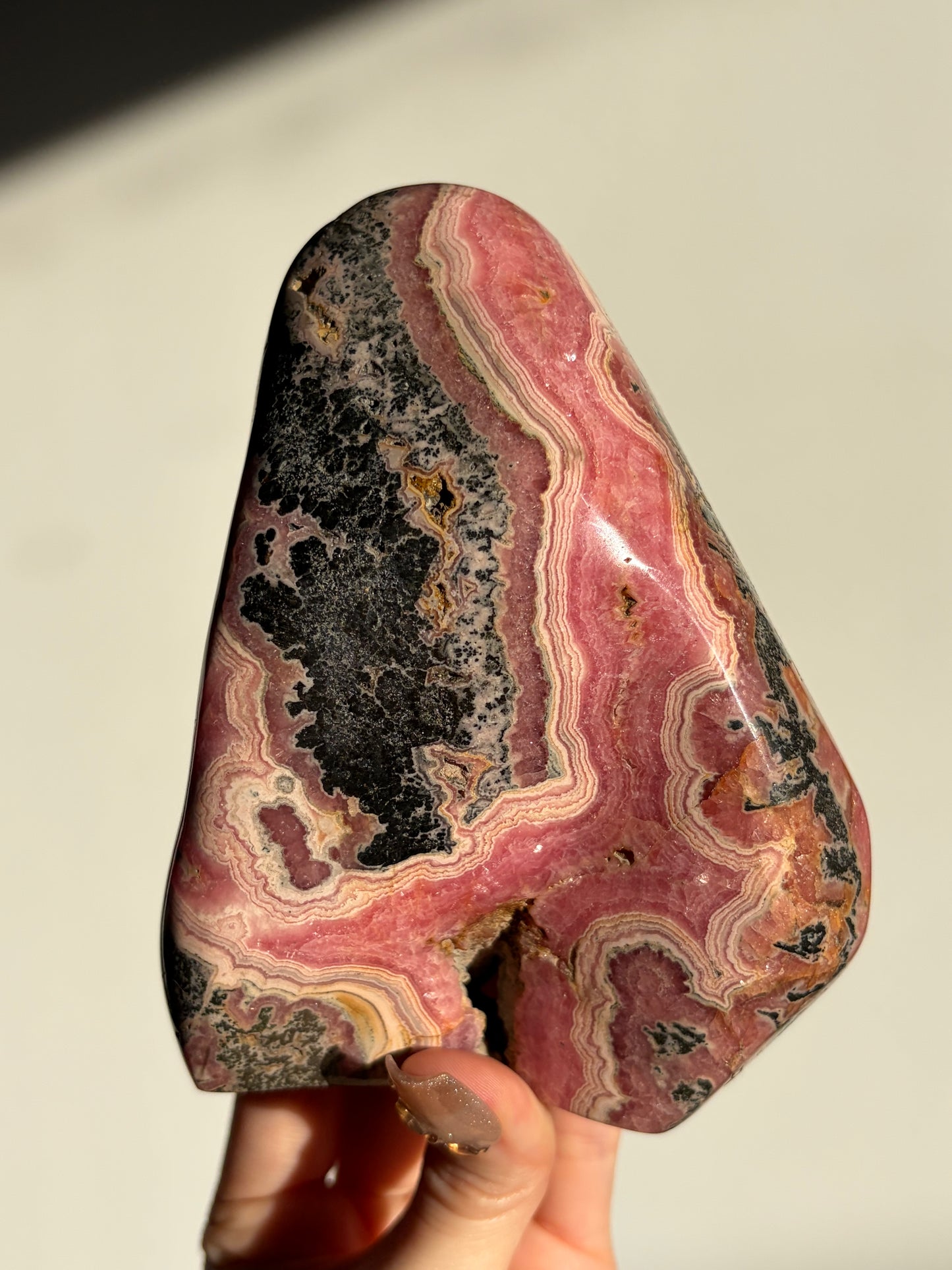 “Rosen Monolith” Rhodochrosite Statement Freeform