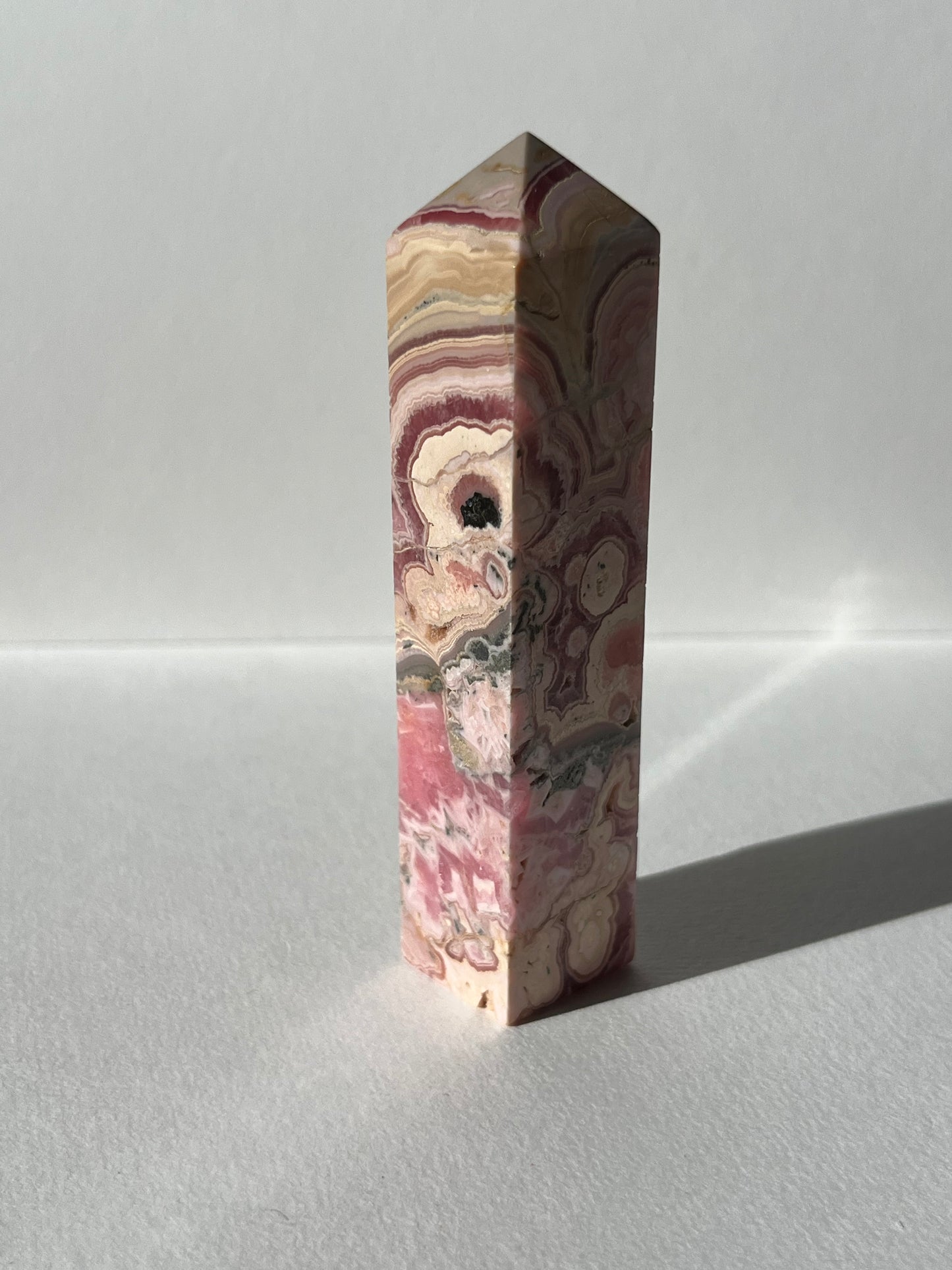 Gemmy Banded Rhodochrosite Tower B