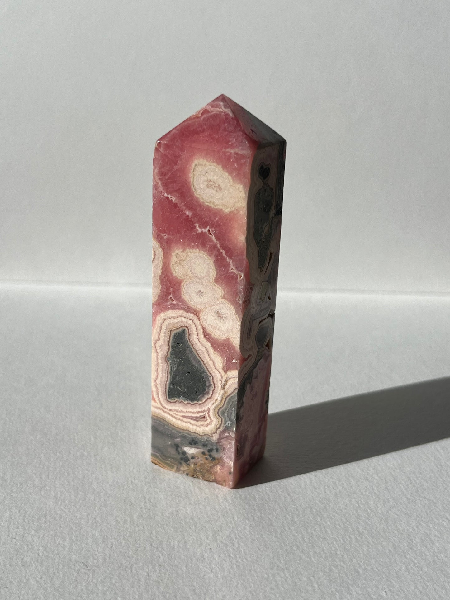 Gemmy Banded Rhodochrosite Tower C