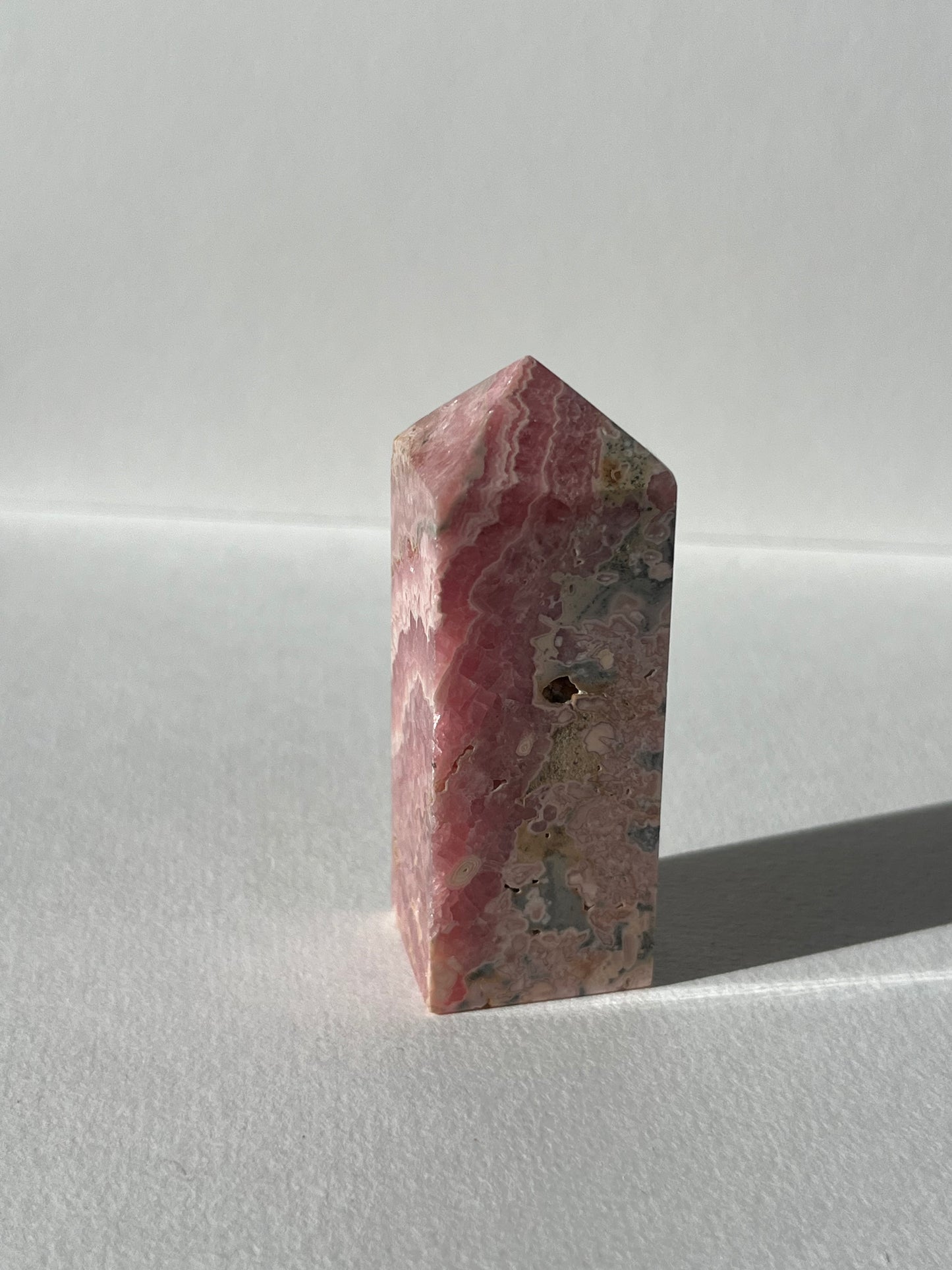 Gemmy Banded Rhodochrosite Tower F