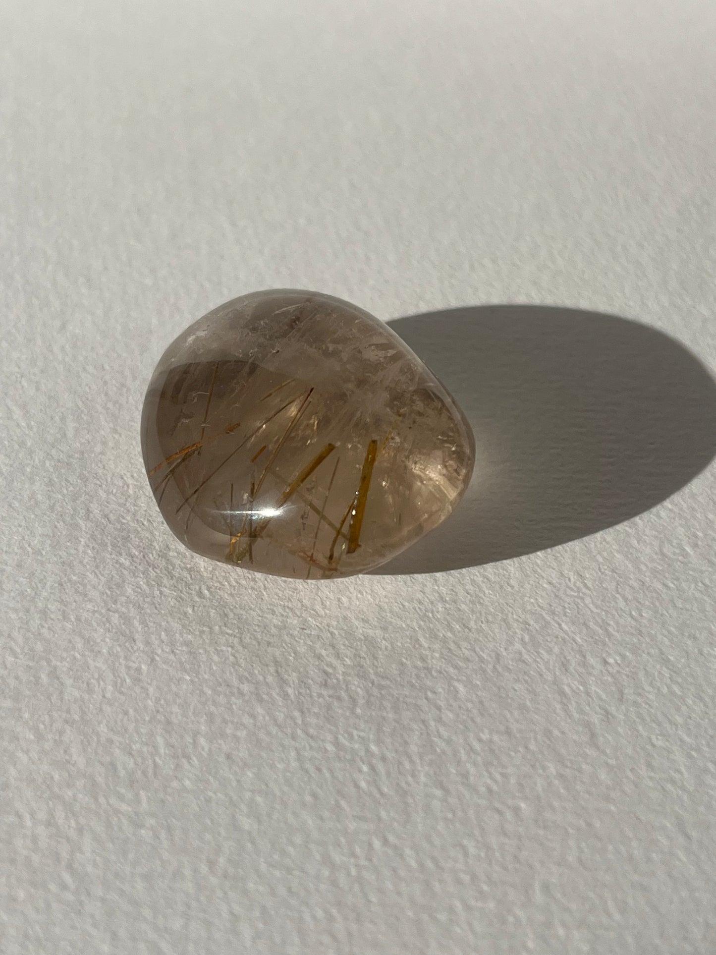 Rutilated Quartz Lens Carving B