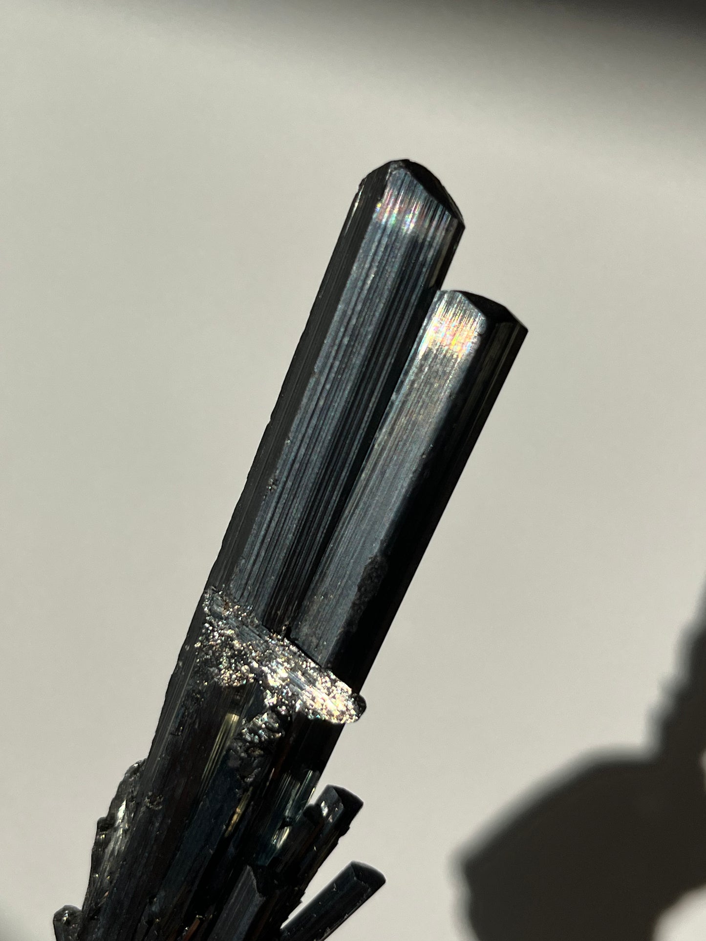 Twinned Stibnite Specimen (Perfectly Imperfect Termination Damage) ex. Lou & Diana Conti Collection