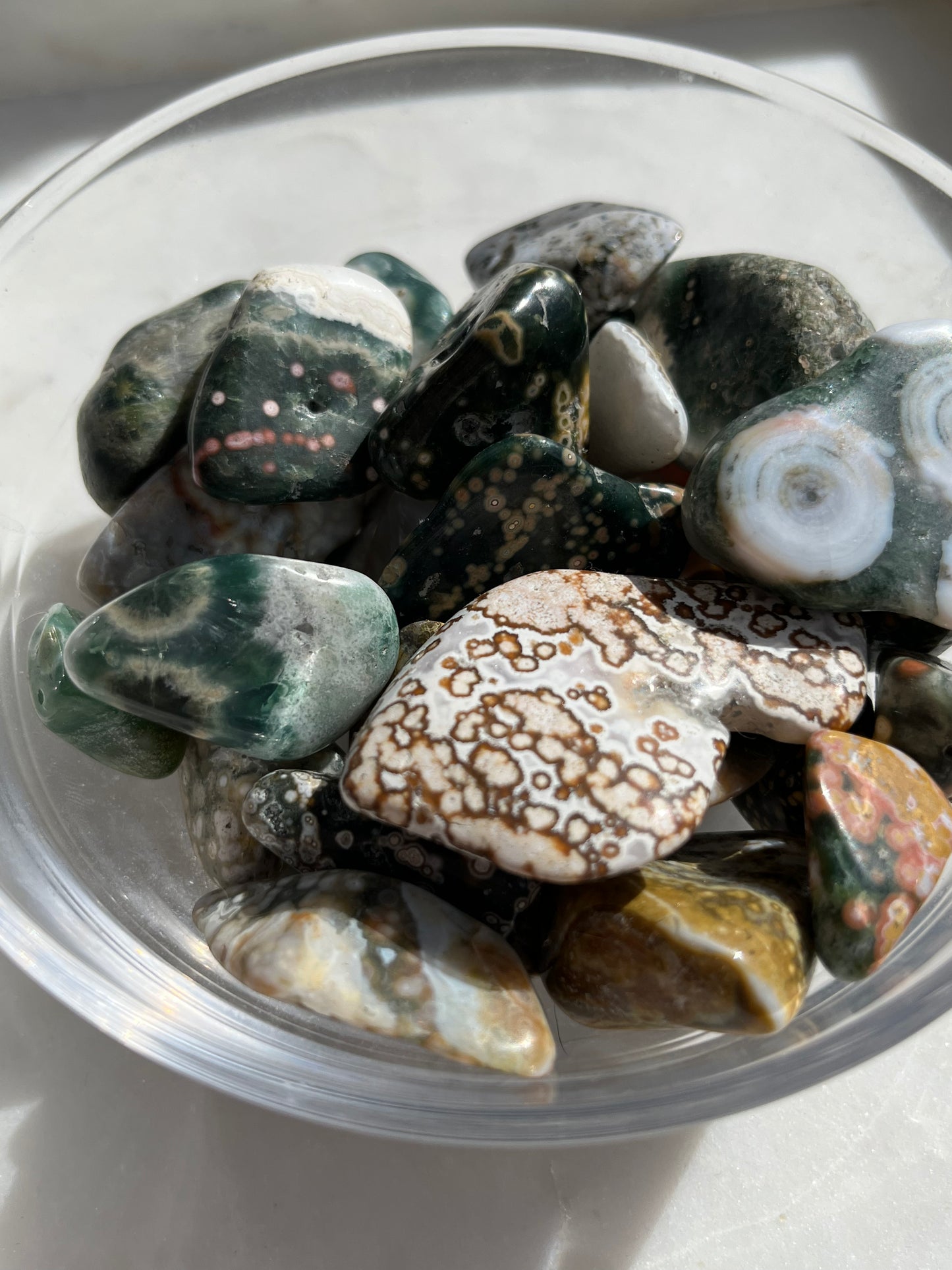Mystery Ocean Jasper Tumbled Stone