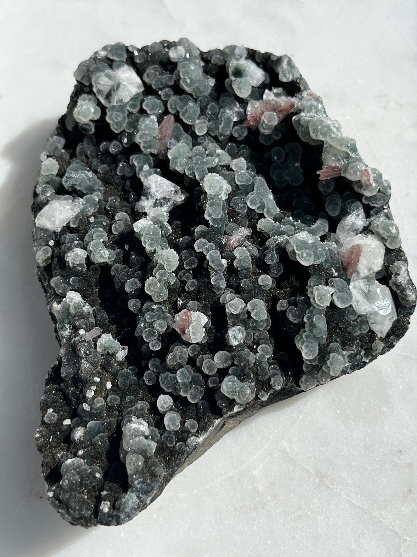 Black Chalcedony & Apophyllite Cluster #1