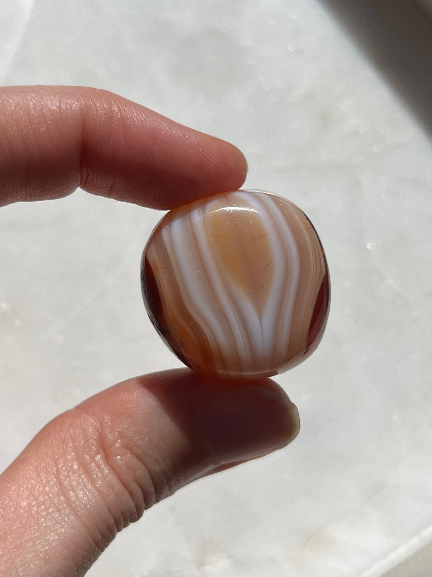 Indonesian Carnelian, Agate & Quartz Tumbled Stone