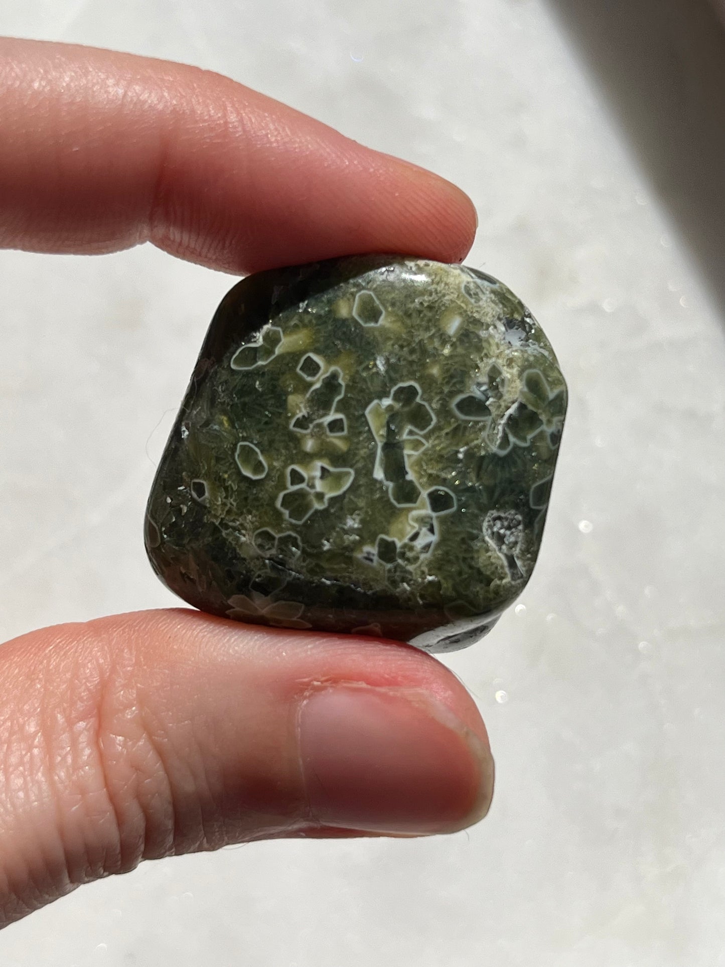 7th Vein Ocean Jasper Tumbled Stone