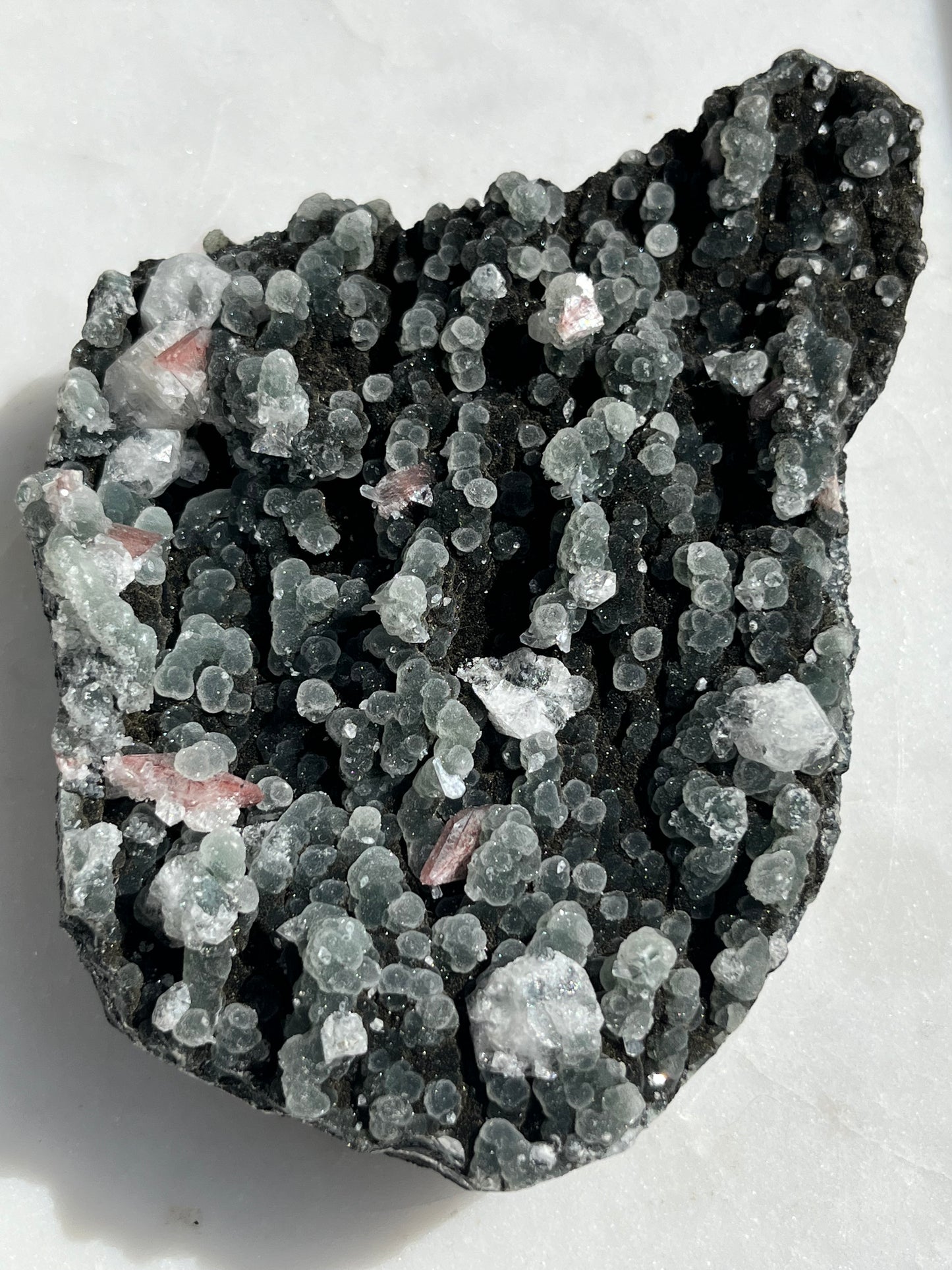 Black Chalcedony & Apophyllite Cluster #1