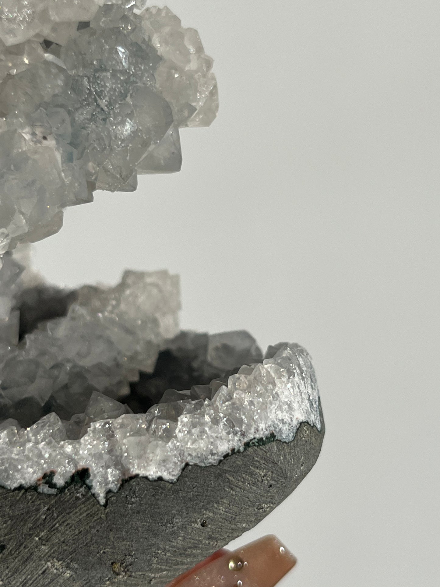 Apophyllite Pseudostalactite Geode Cave in Basalt M