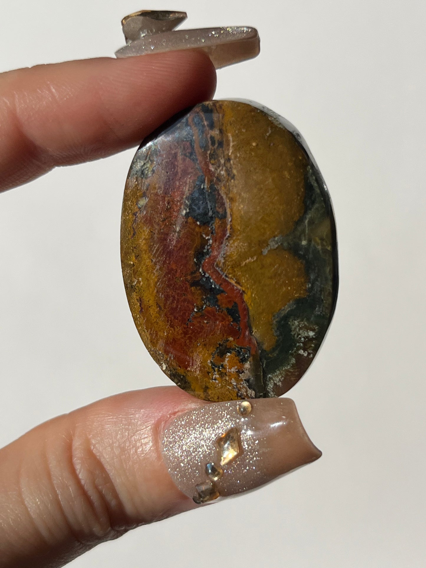 Batu Seniman Picture Jasper with Dendritic Inclusions Cabochon (You Choose)