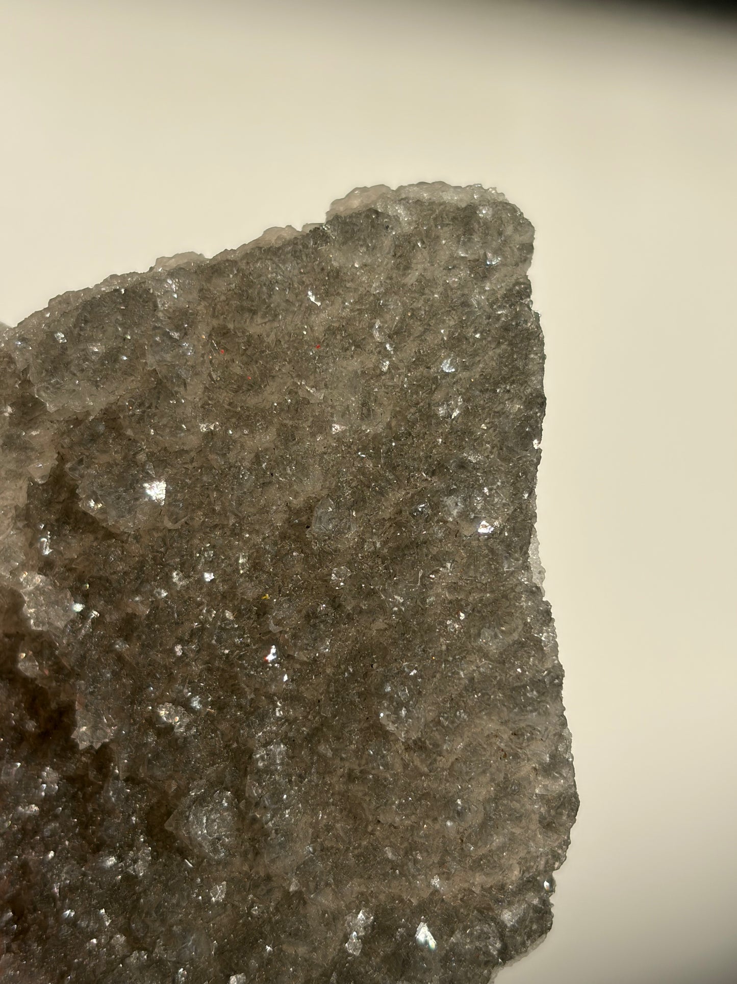 Black-Grey Chalcedony with Apophyllite Specimen G