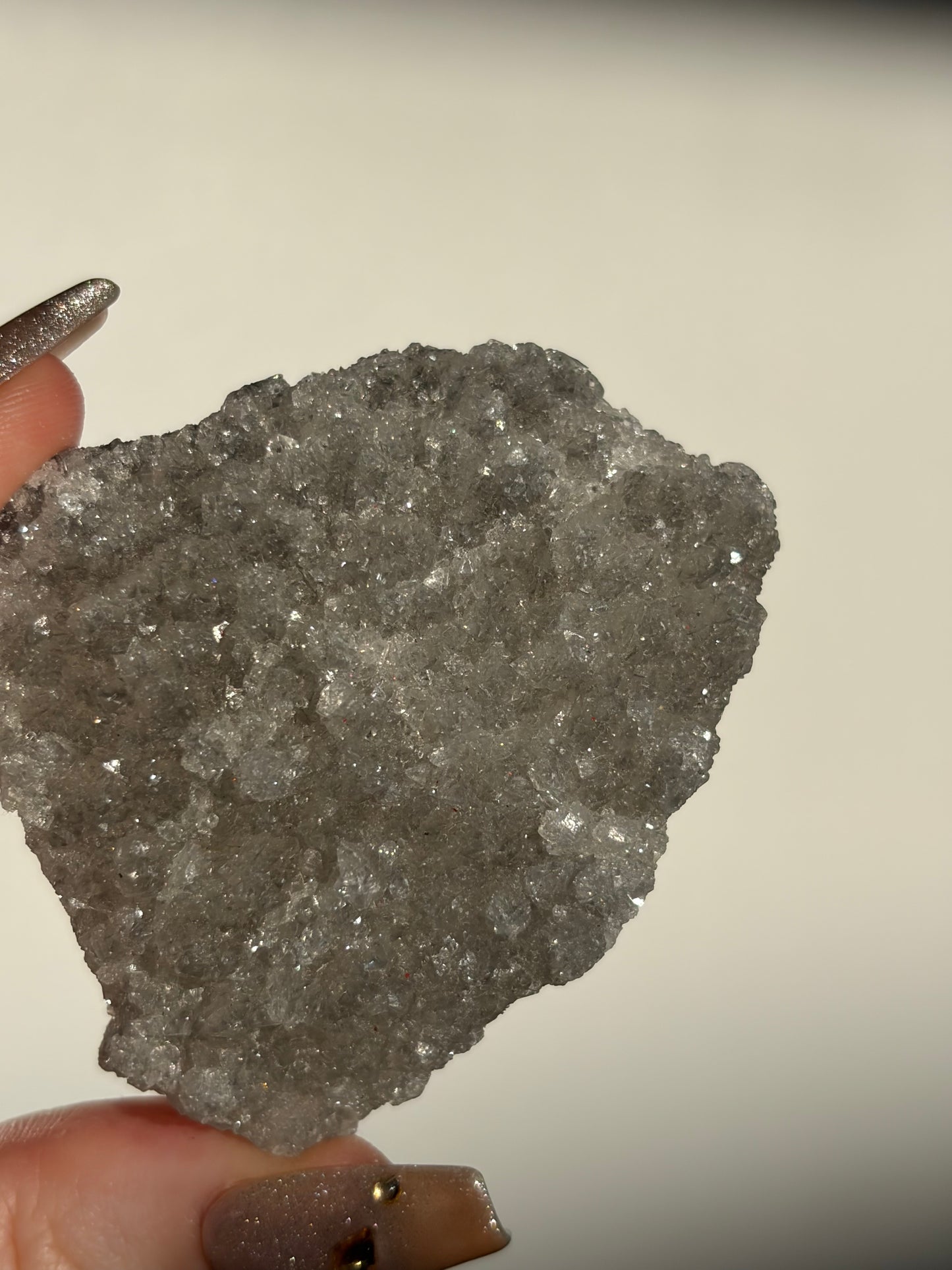 Black-Grey Chalcedony with Apophyllite Specimen I