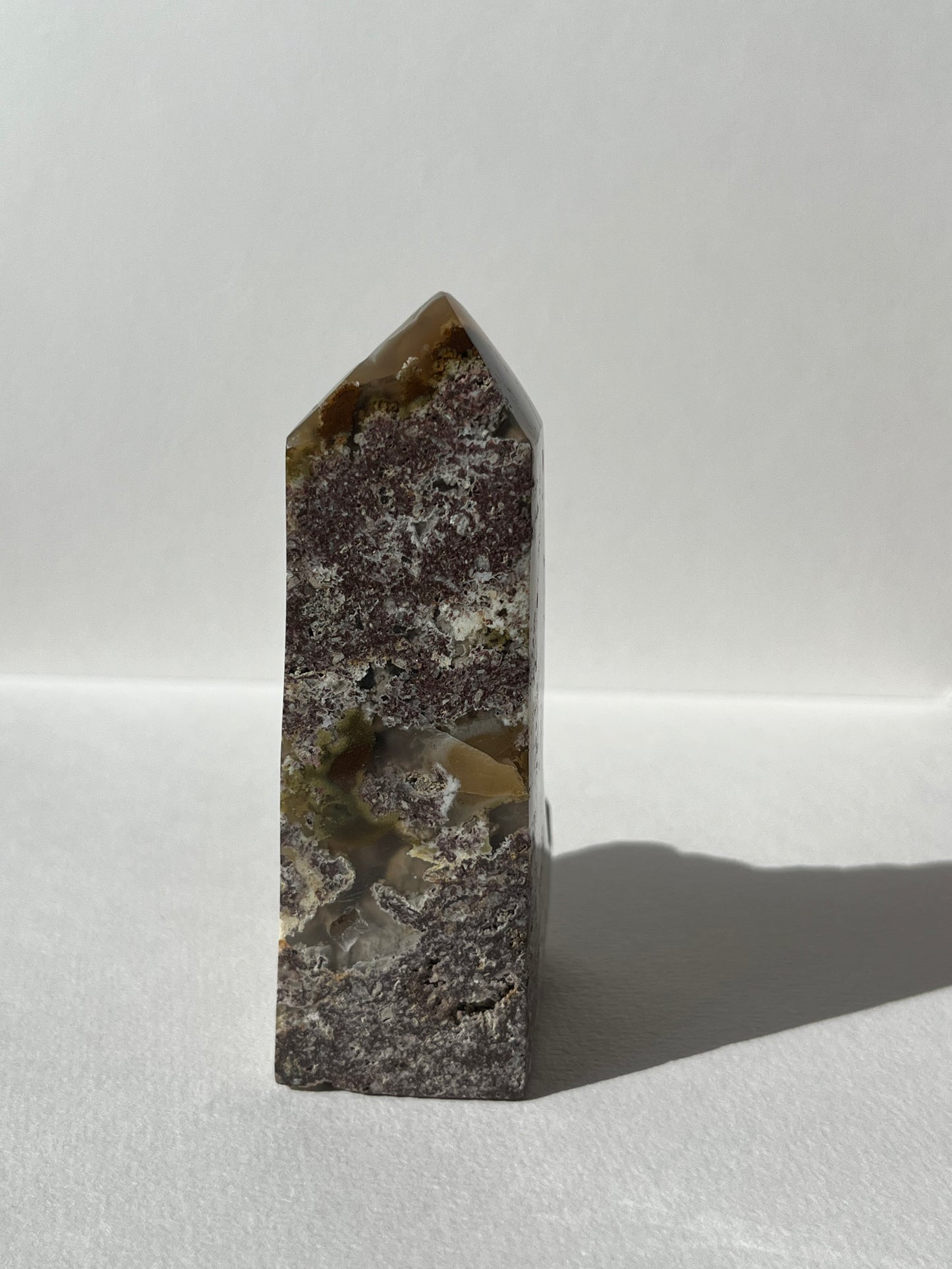 Botryoidal Blue Chalcedony x Nebula Agate Tower B