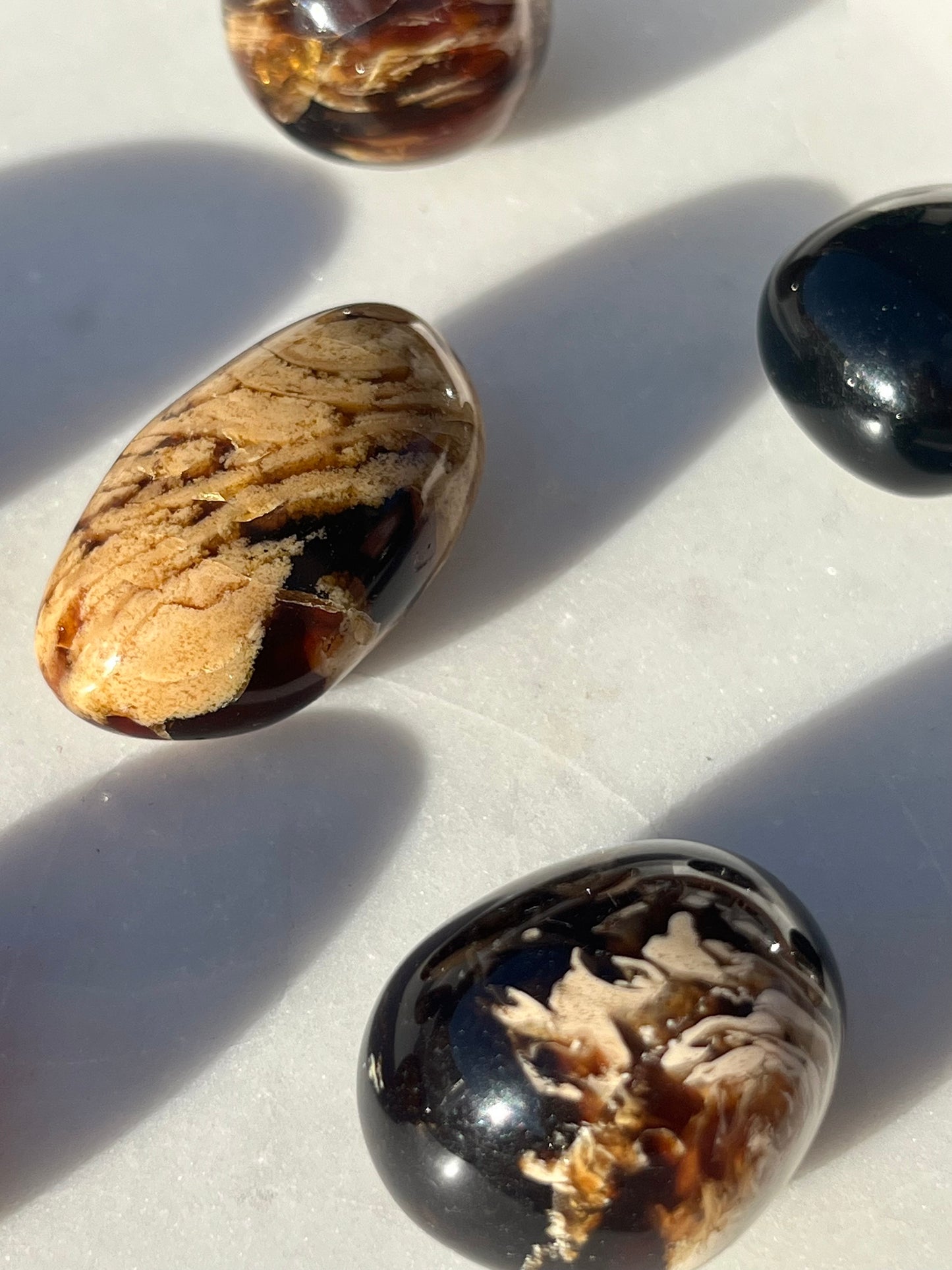 Indonesian Amber Tumbled Stone