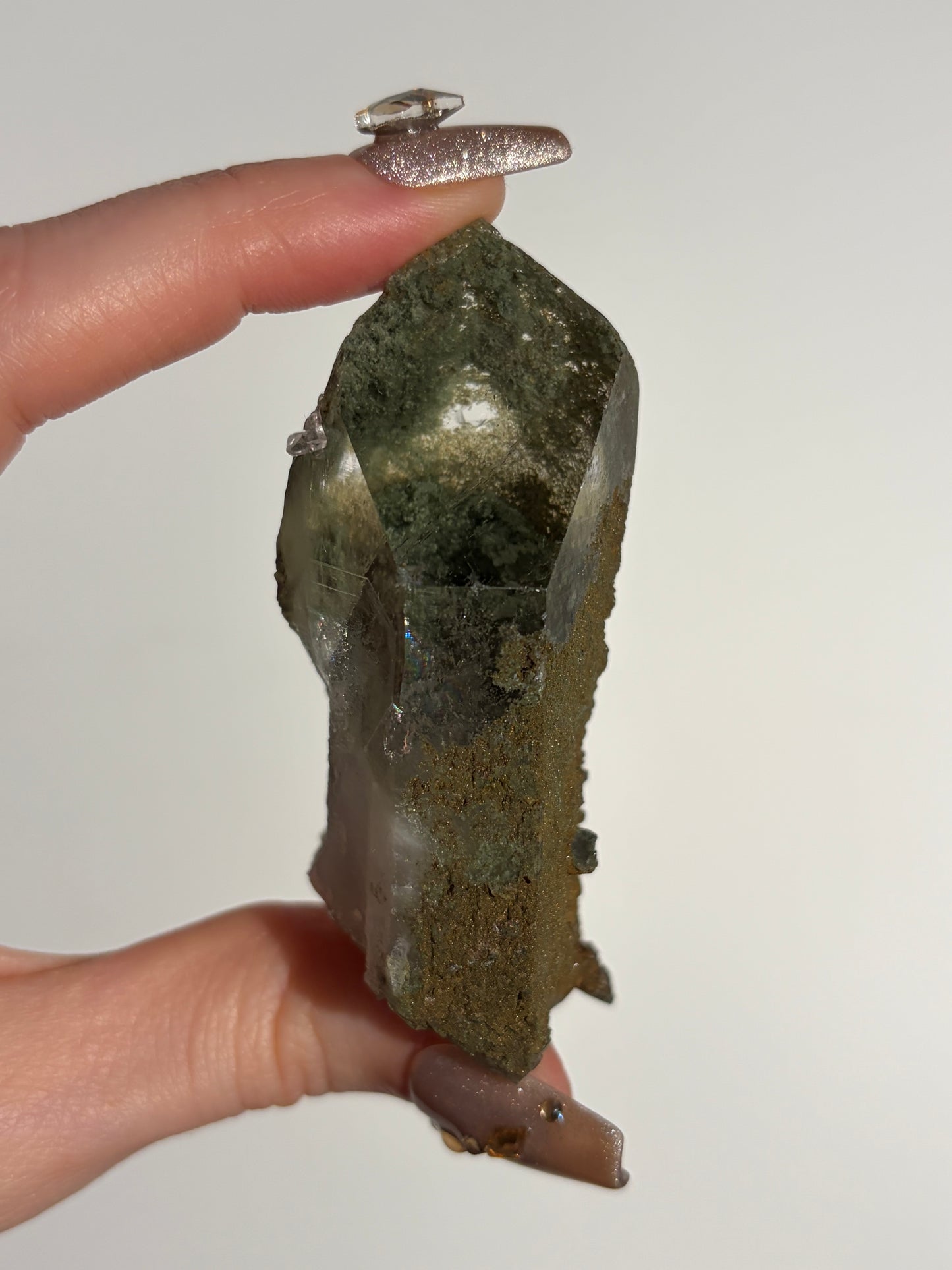 Elestial Chlorite Included Quartz Specimen G
