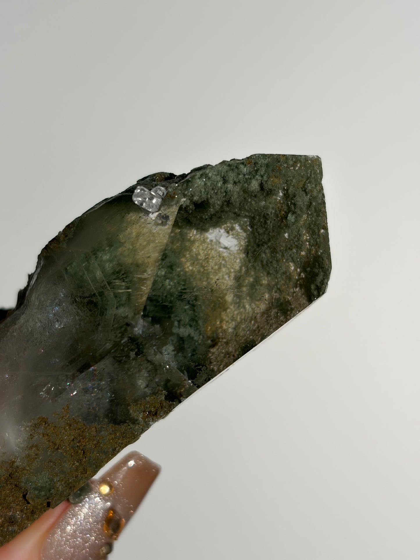 Elestial Chlorite Included Quartz Specimen G