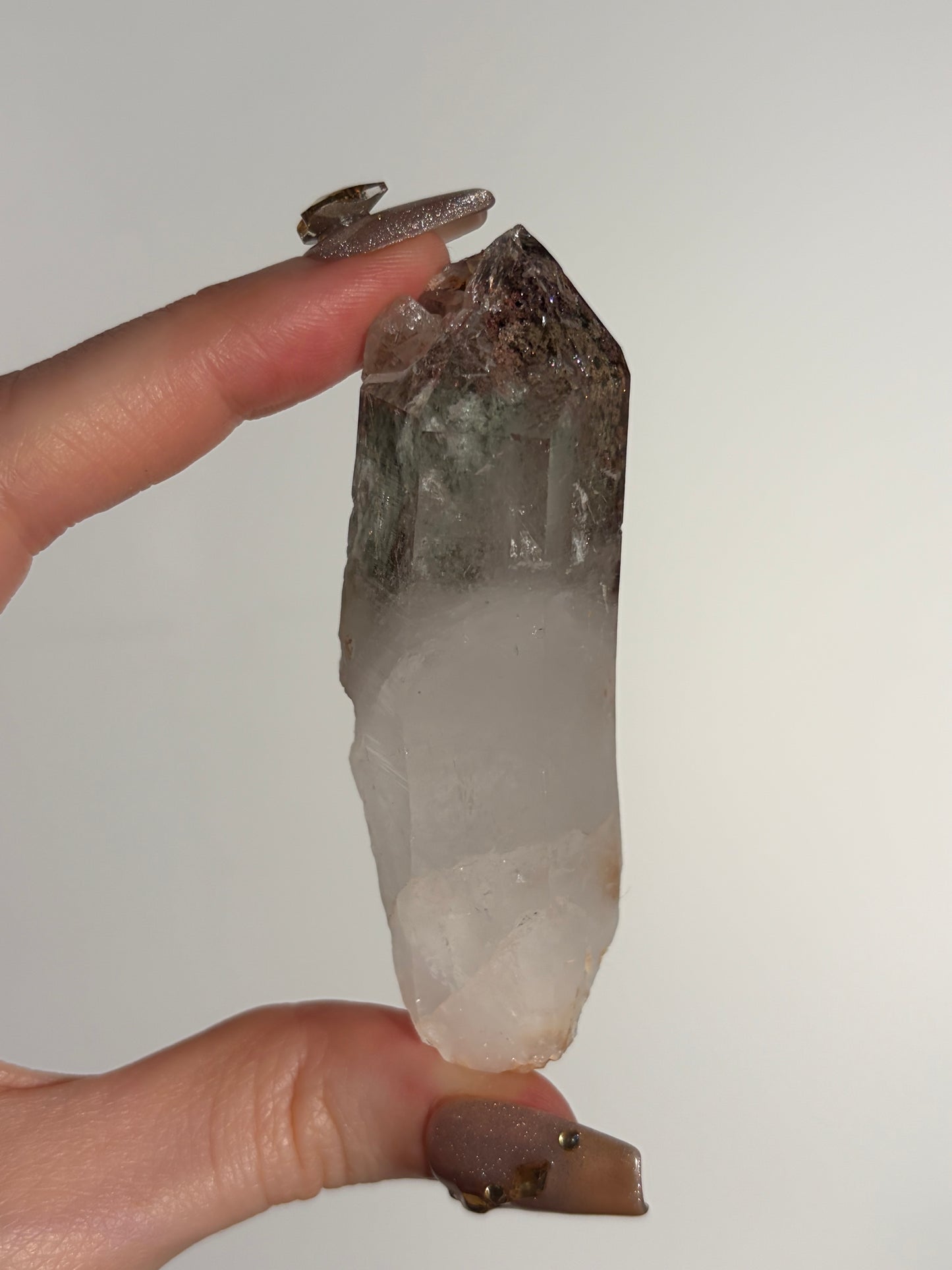 Chlorite and Iron Included Quartz Specimen H