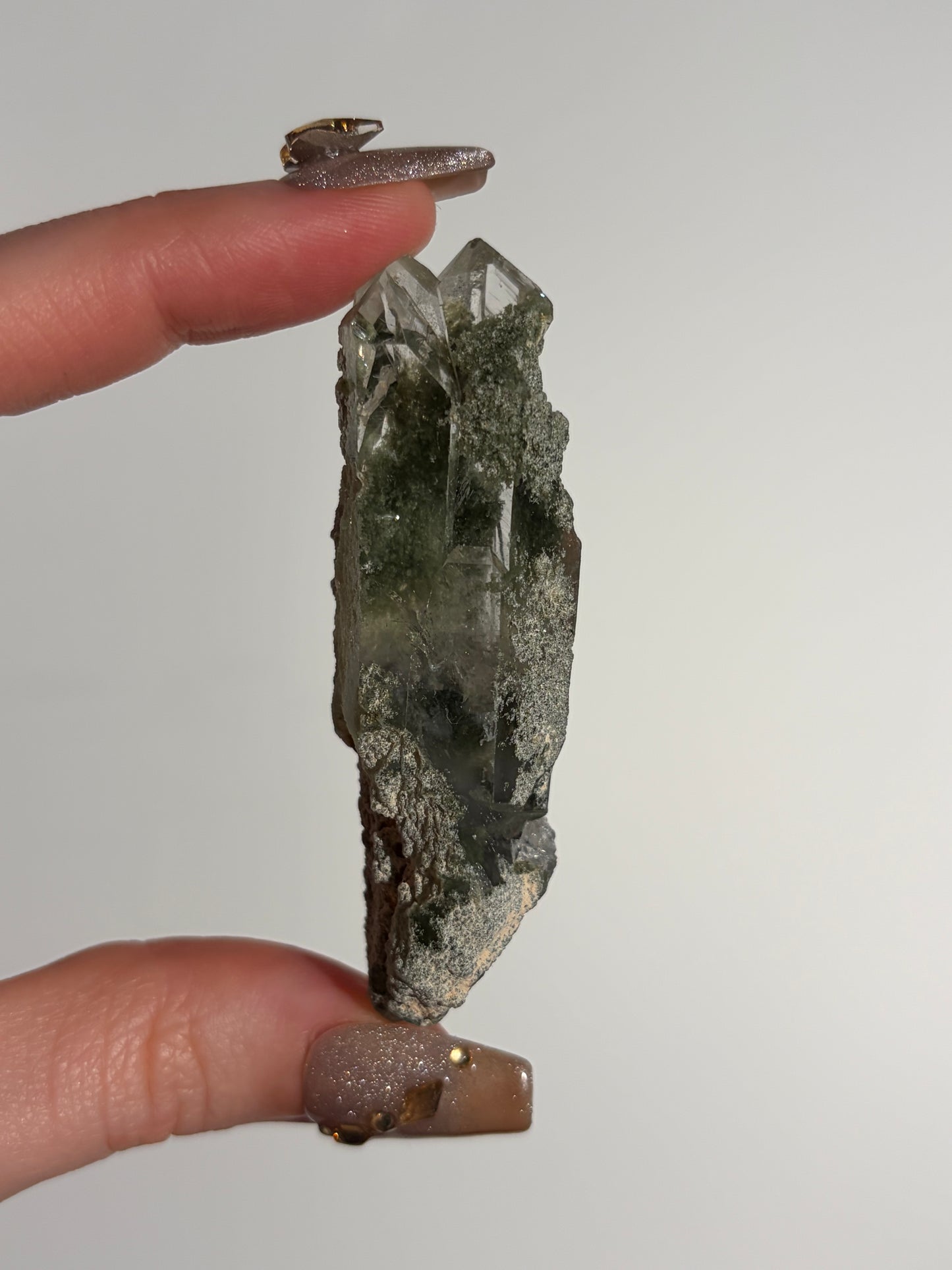 Chlorite Included Quartz Specimen J