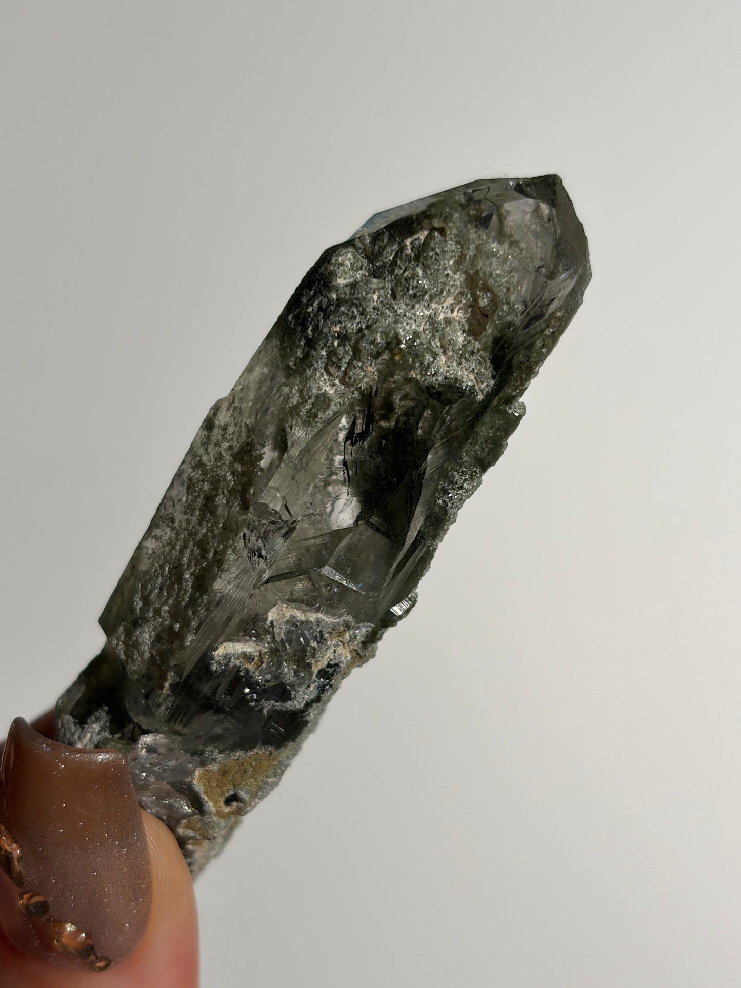 Chlorite Included Quartz Specimen J