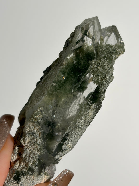 Chlorite Included Quartz Specimen J
