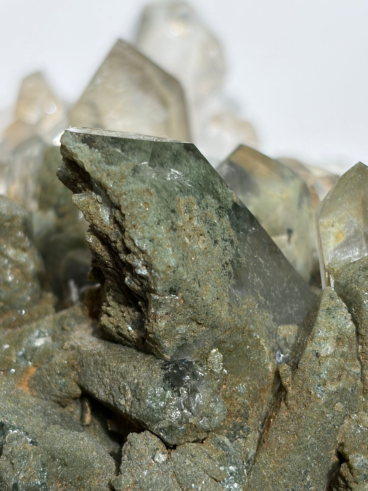 "La Reine" Chlorite Included Quartz Statement Specimen