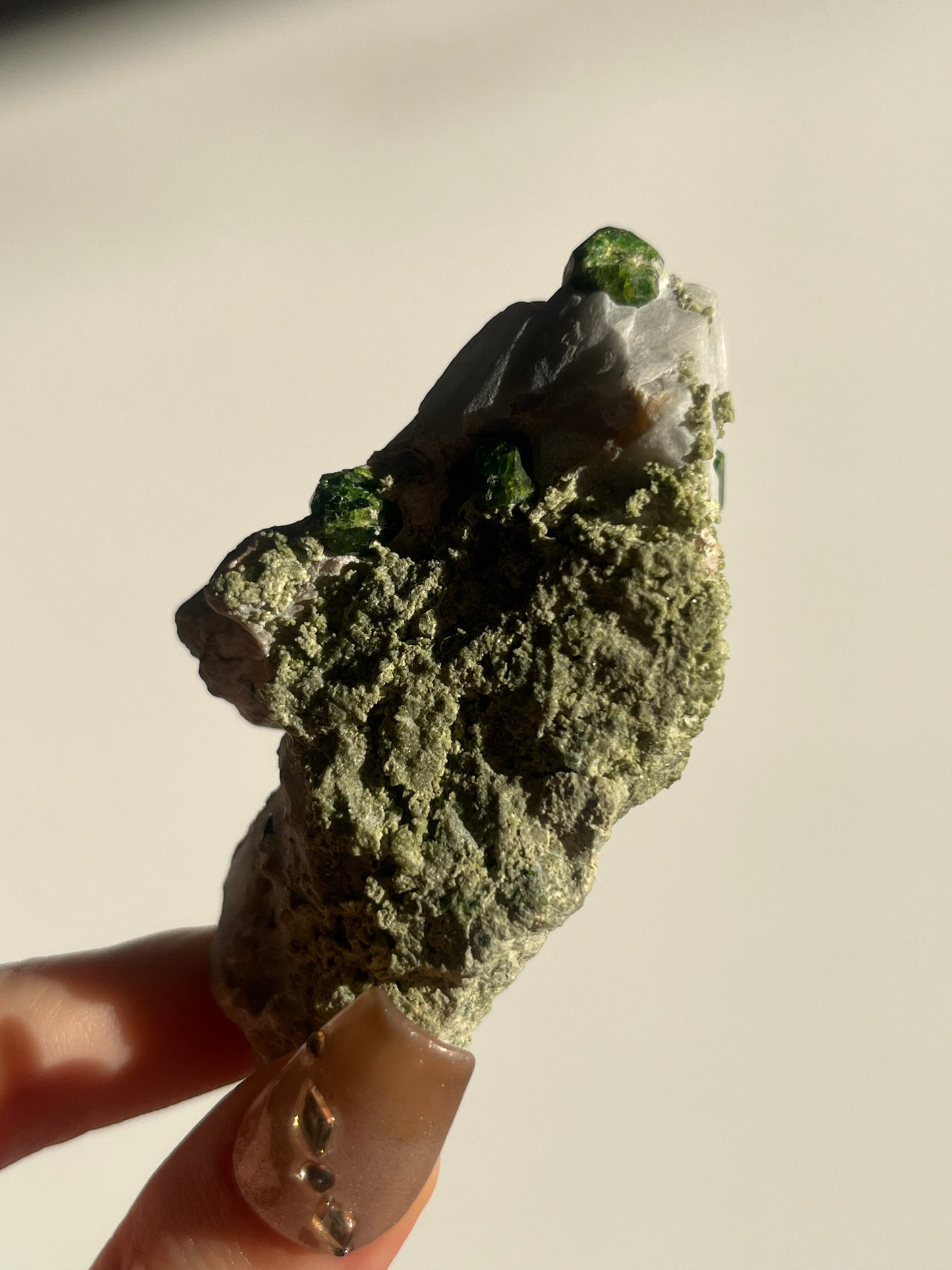 Demantoid Garnet on Matrix Specimen A