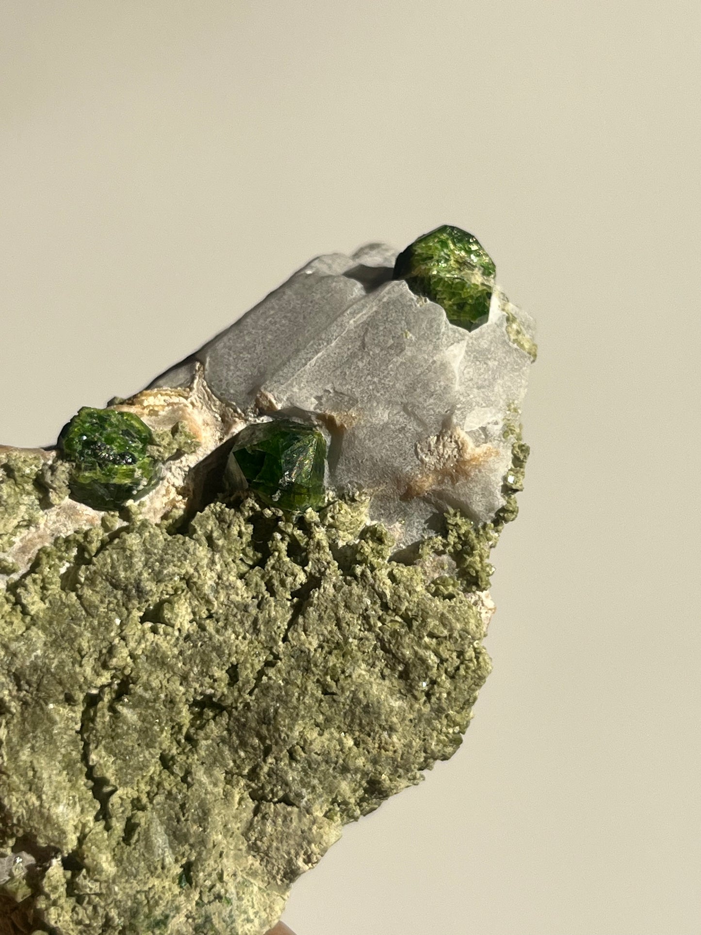 Demantoid Garnet on Matrix Specimen A