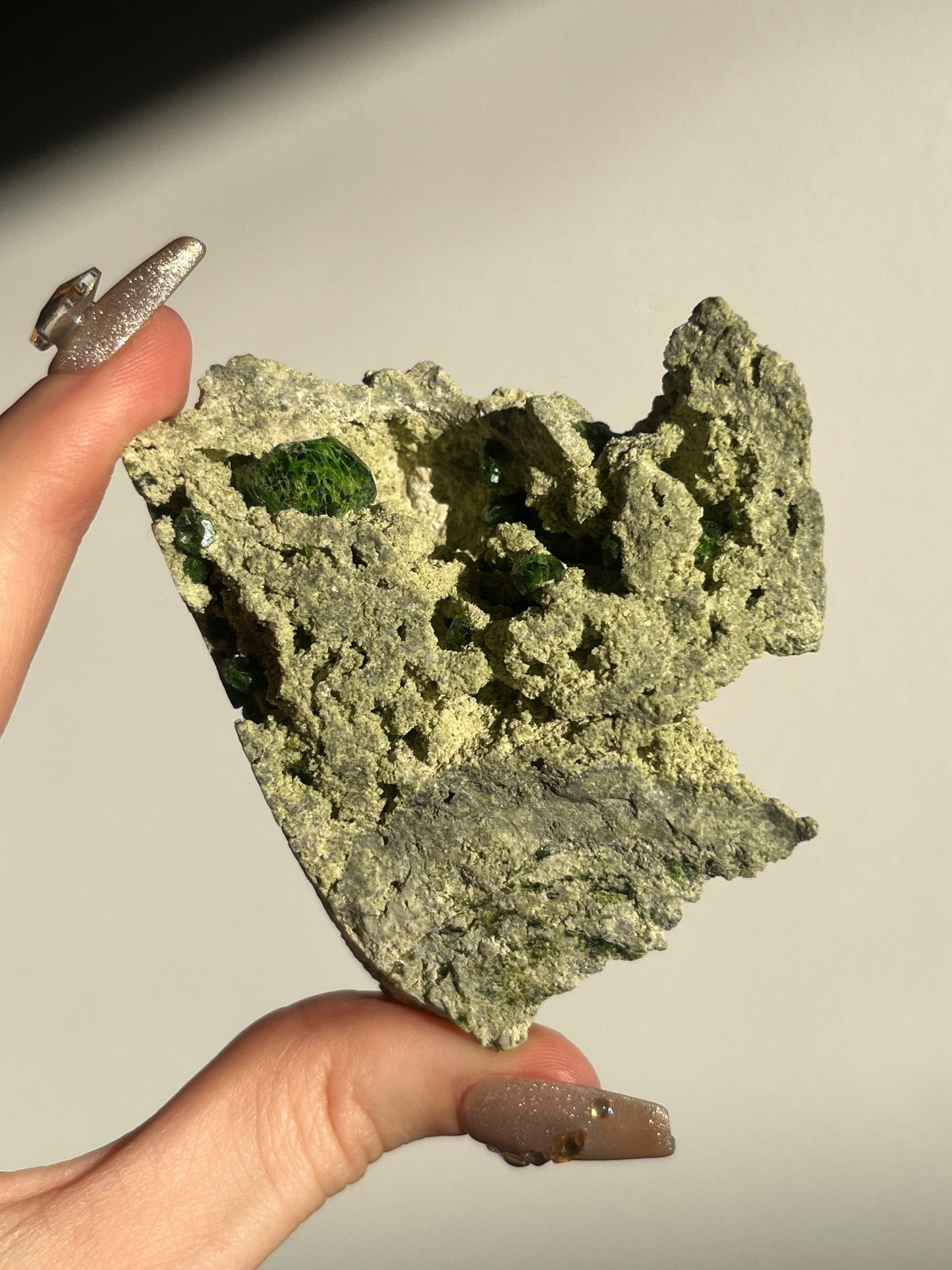 Demantoid Garnet on Matrix Specimen B