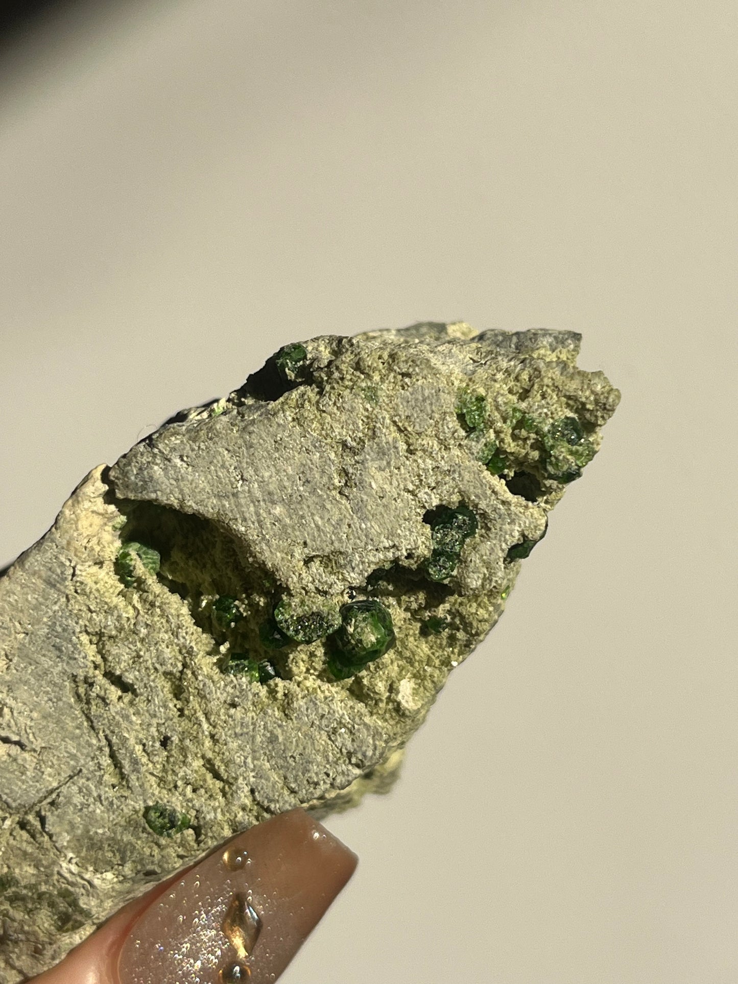 Demantoid Garnet on Matrix Specimen B