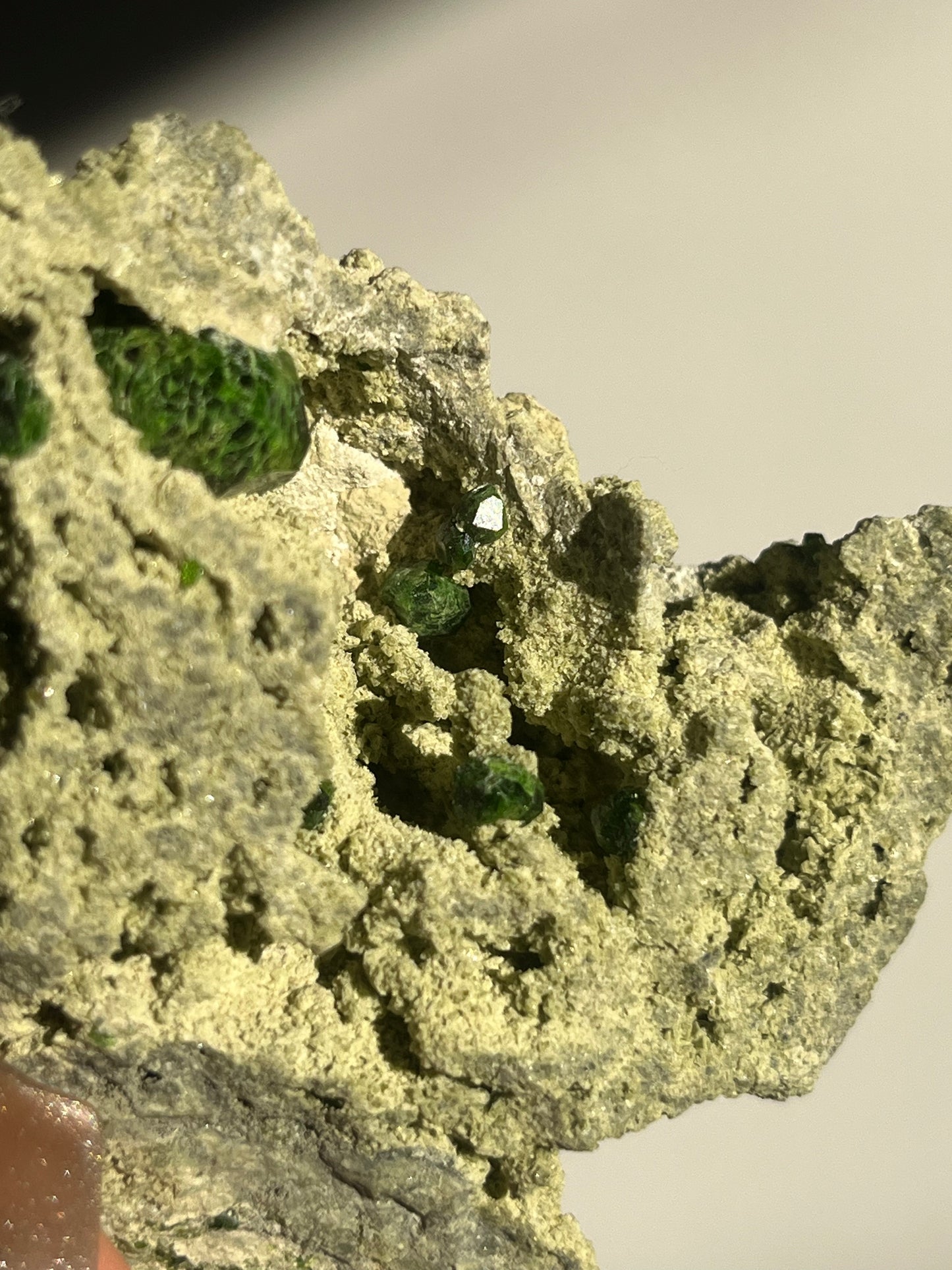 Demantoid Garnet on Matrix Specimen B