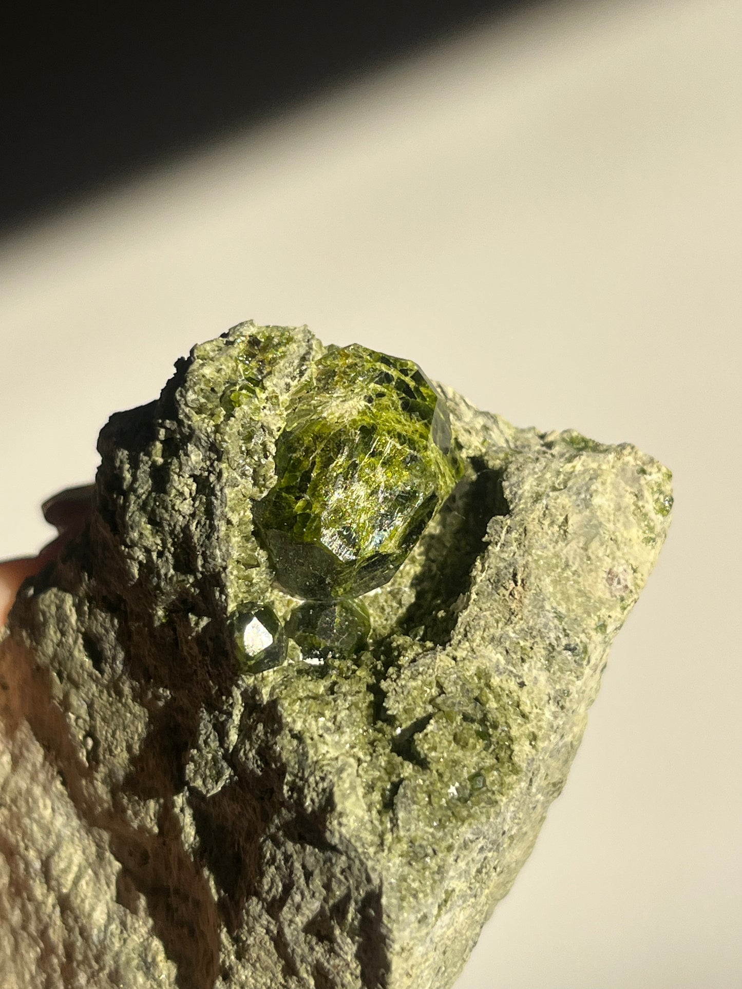 Demantoid Garnet on Matrix Specimen C