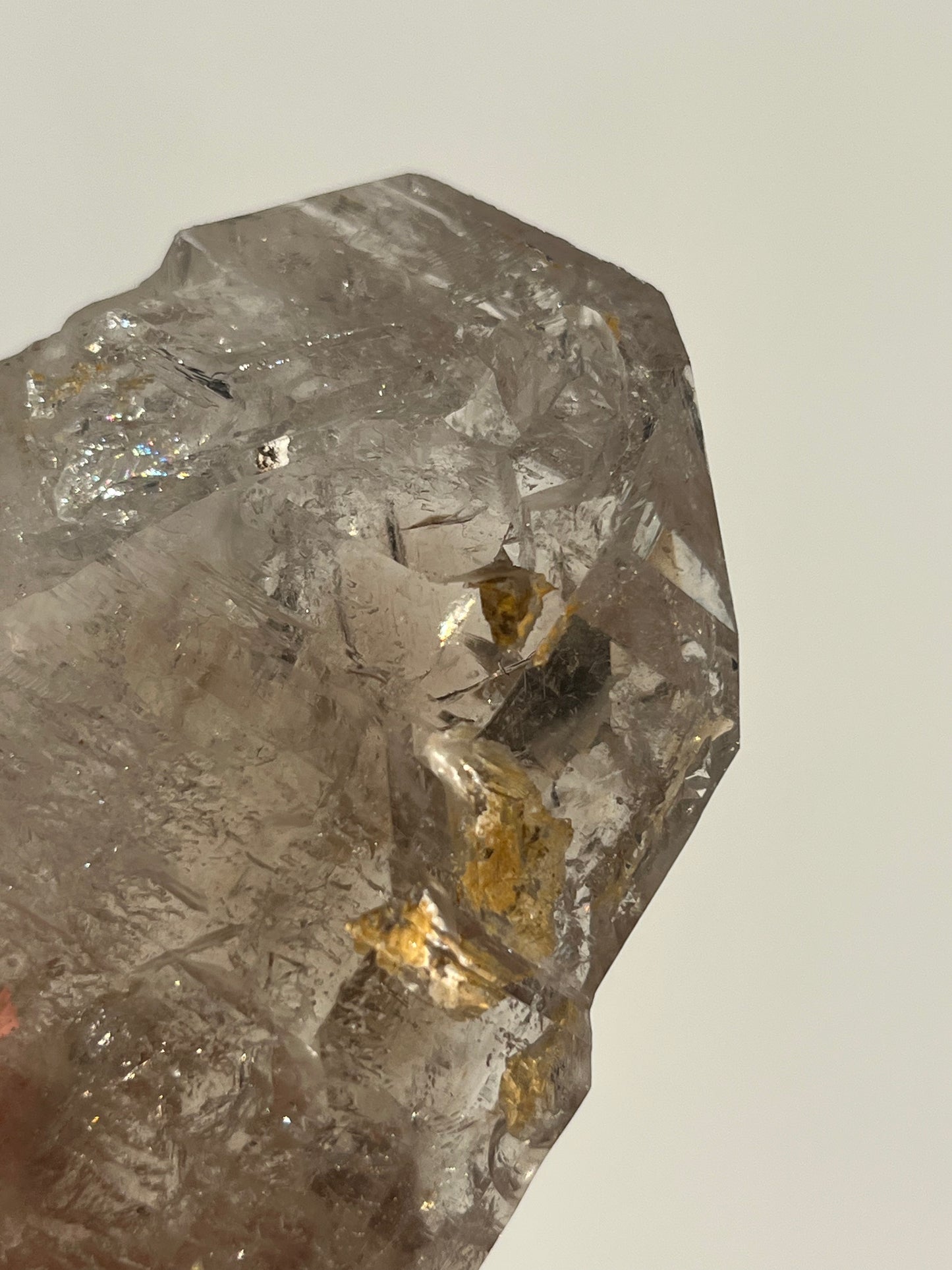 Fenster Diamond Quartz Specimen with Clay Inclusions & Several Moving Enhydros