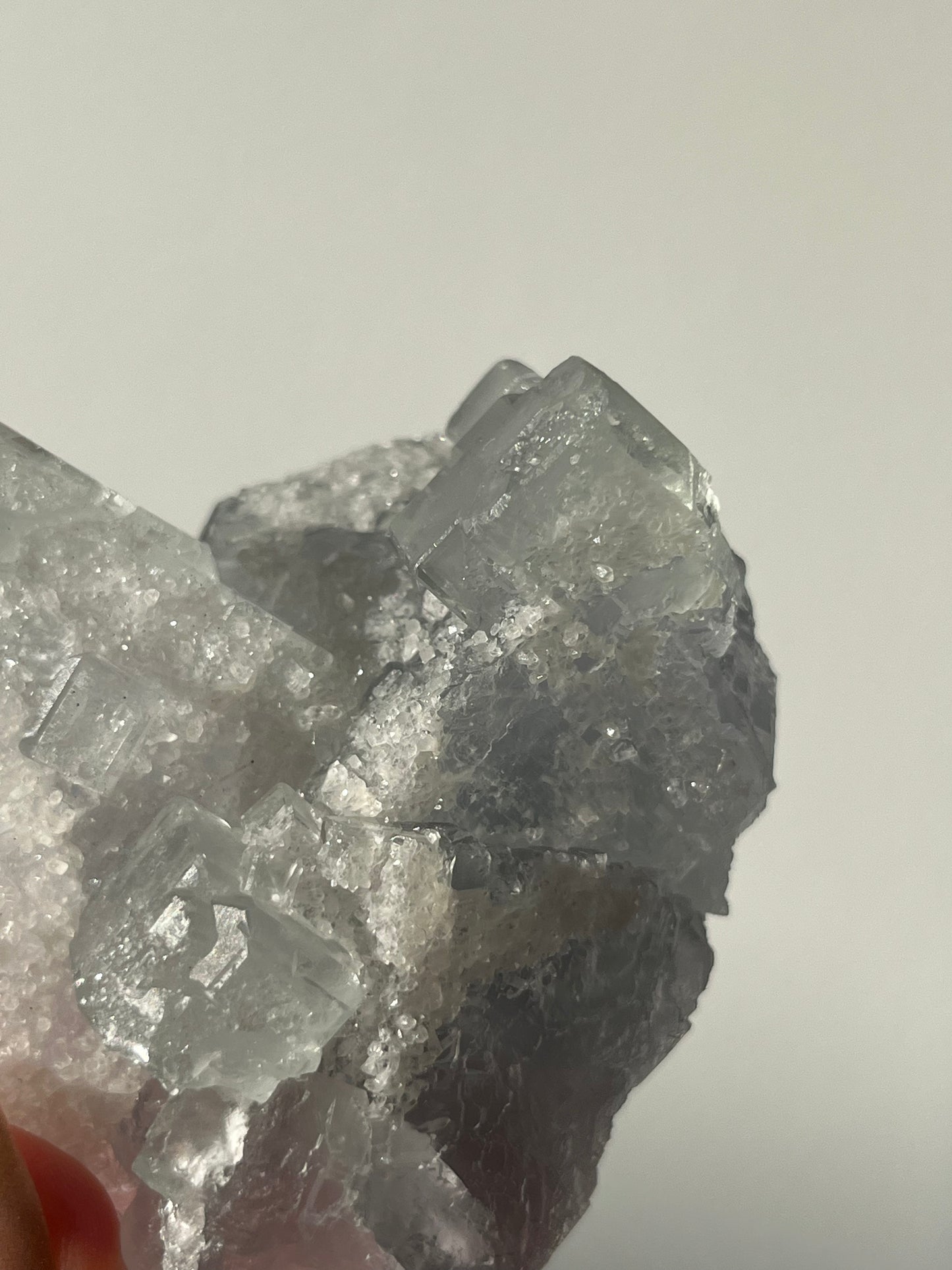 Druzy Quartz Coated Green Fluorite Specimen G