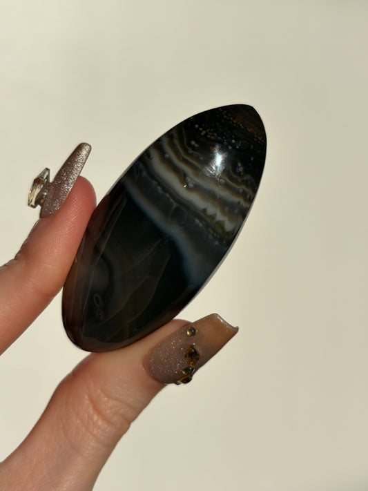 Grey Banded East Indonesian Agate Shiva A