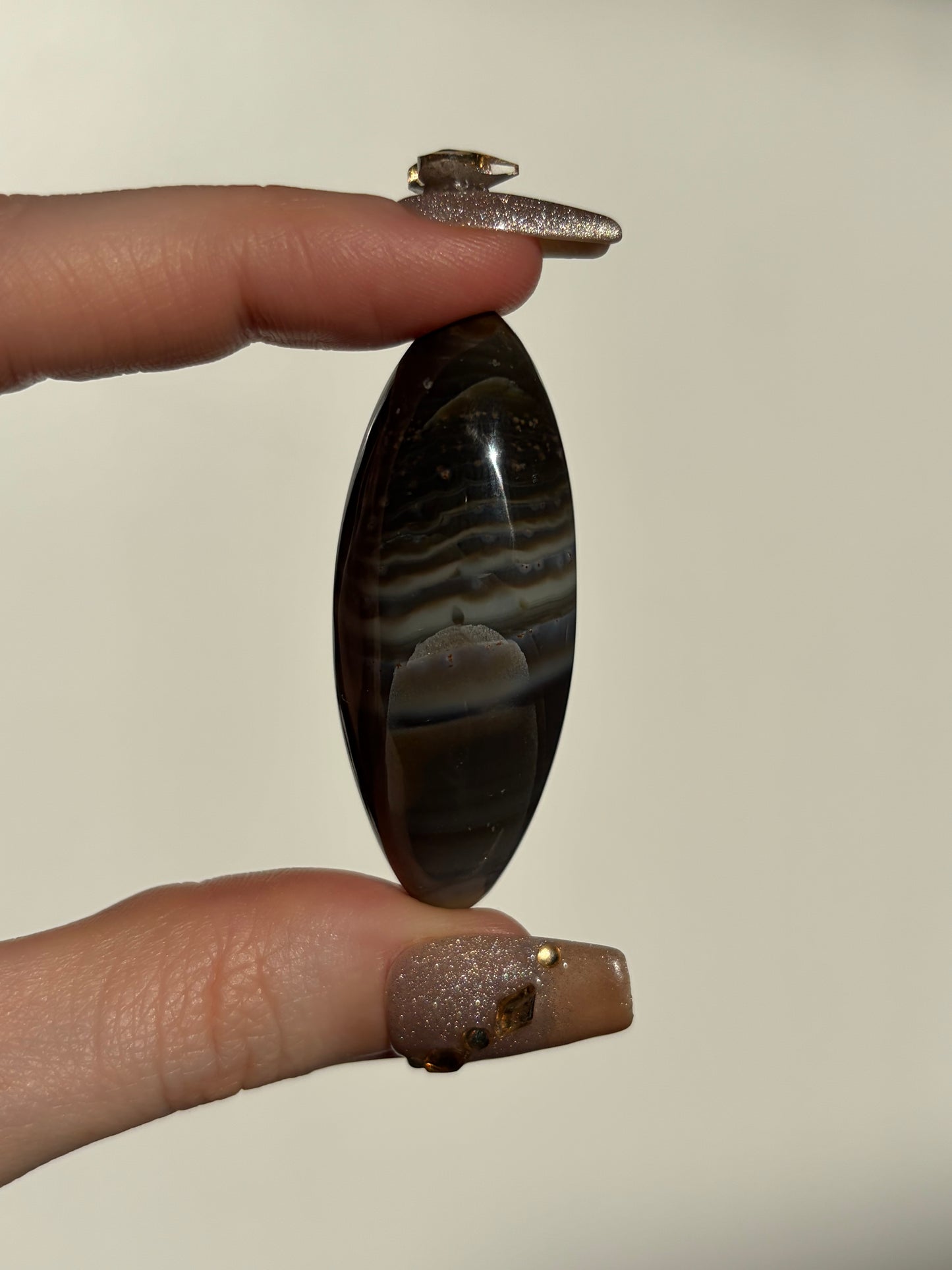 Grey Banded East Indonesian Agate Shiva E