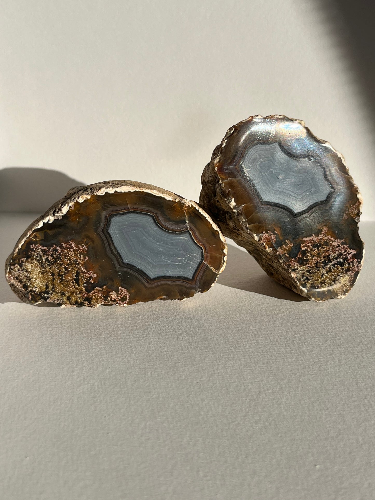 “Stormlight Relics” East Indonesian Agate Pair B