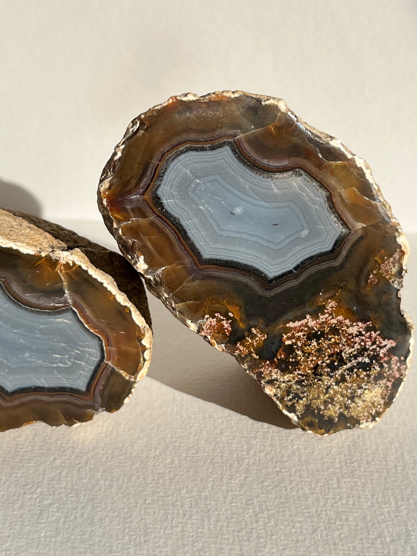 “Stormlight Relics” East Indonesian Agate Pair B