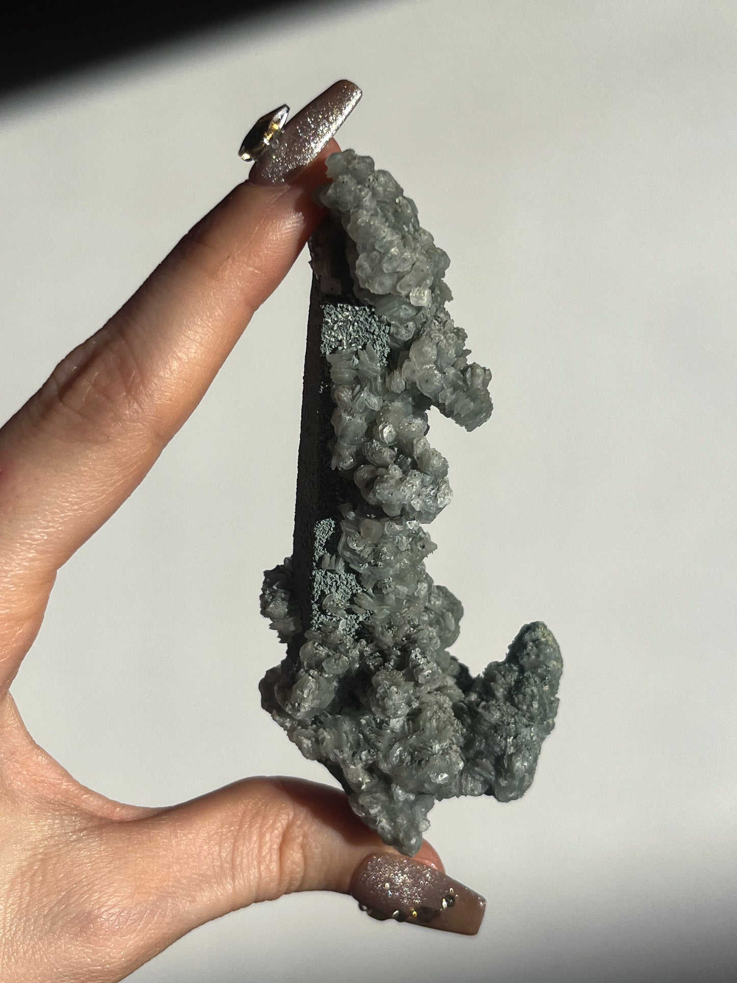 Euci Quartz with Coin Petal Calcite Specimen D