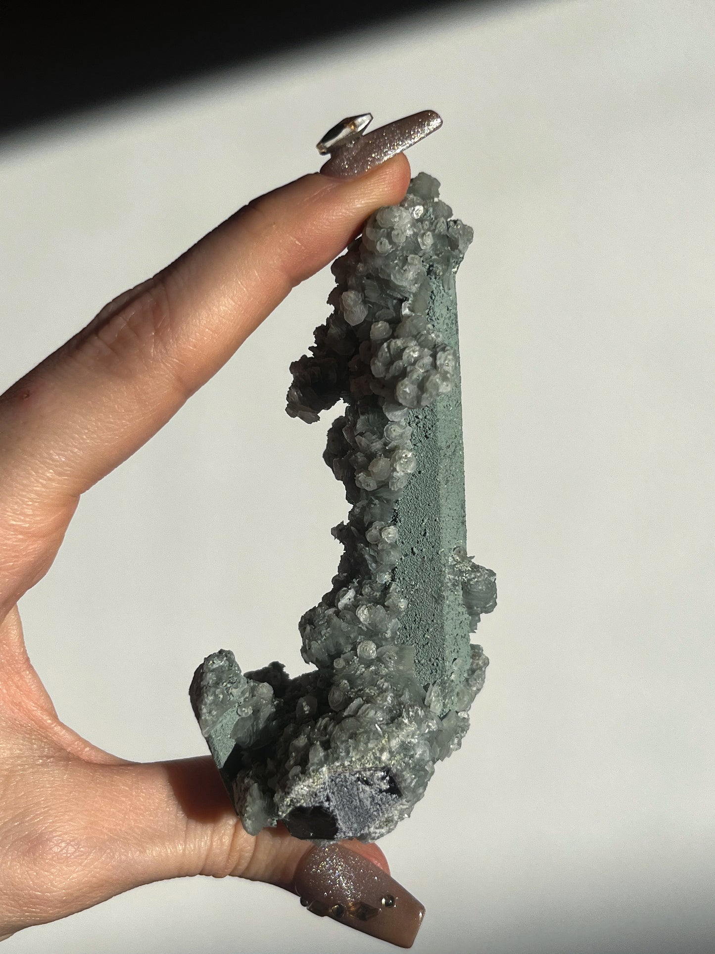 Euci Quartz with Coin Petal Calcite Specimen D