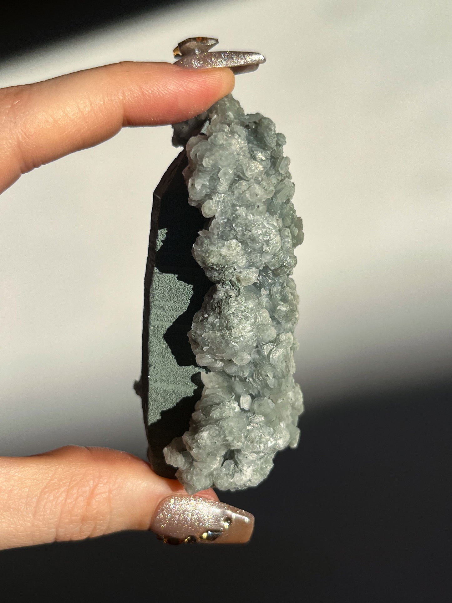 Euci Quartz with Coin Petal Calcite Specimen R