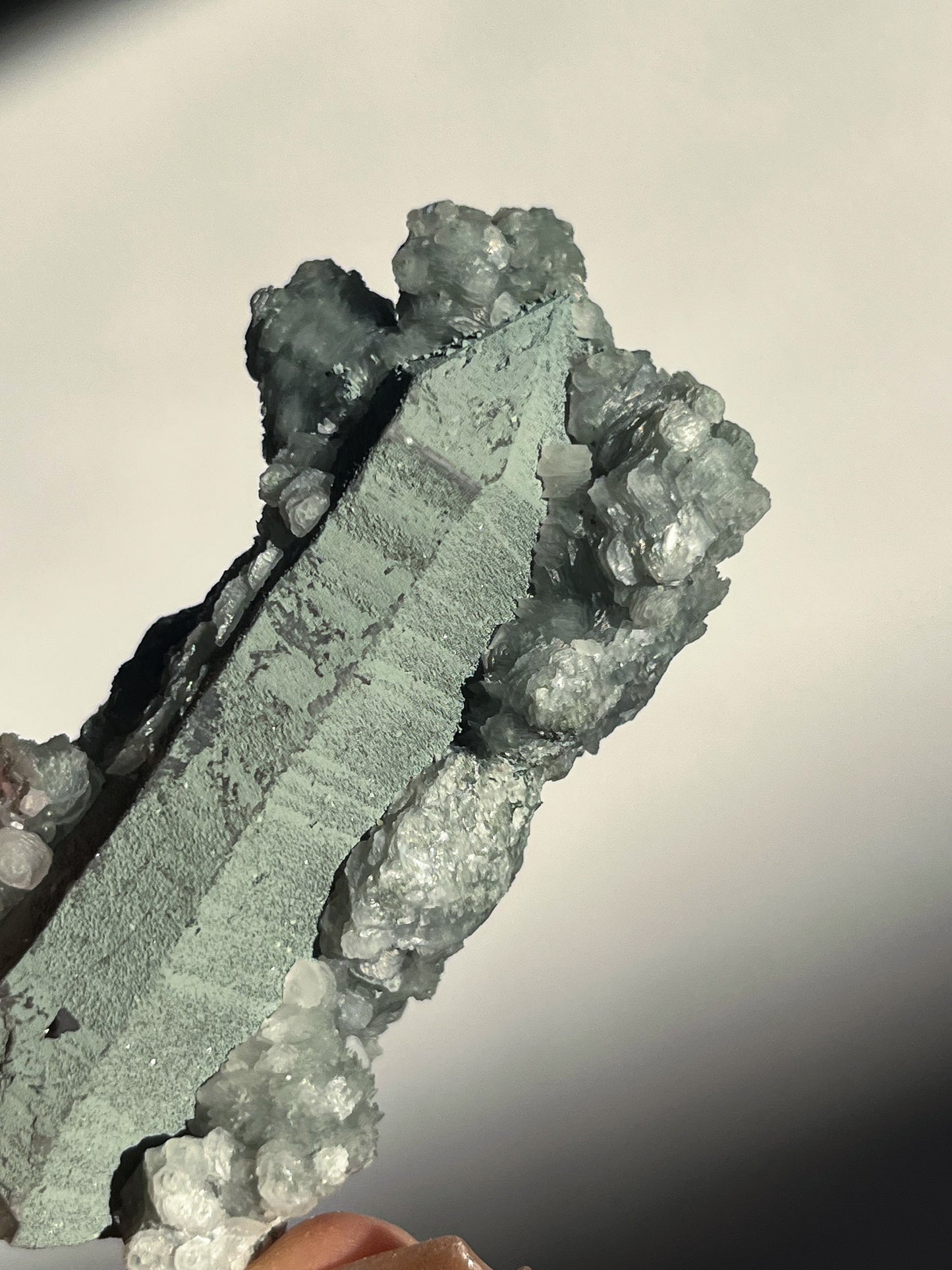 Euci Quartz with Coin Petal Calcite Specimen R