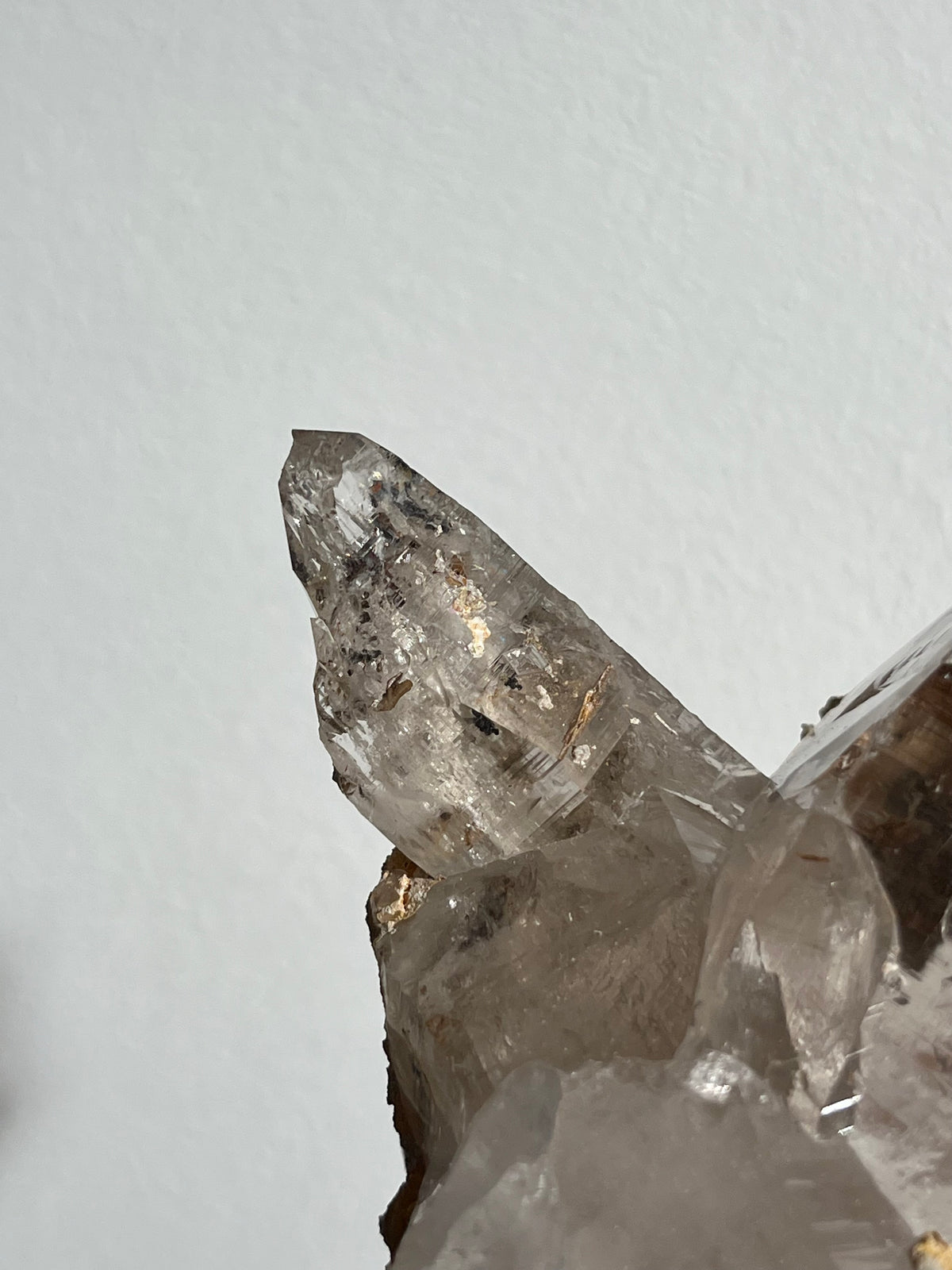 Himalayan Smokey Quartz with Siderite Inclusions F