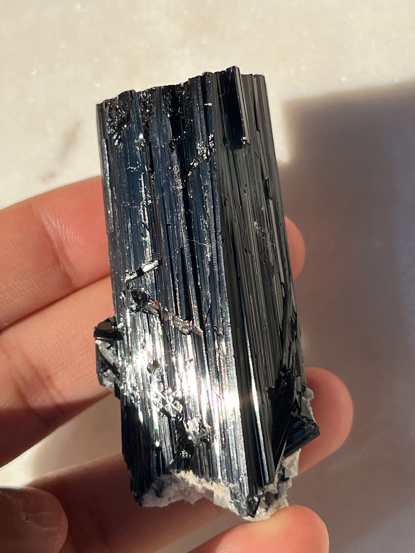 Skardu Schorl Black Tourmaline w/Muscovite Specimen #3