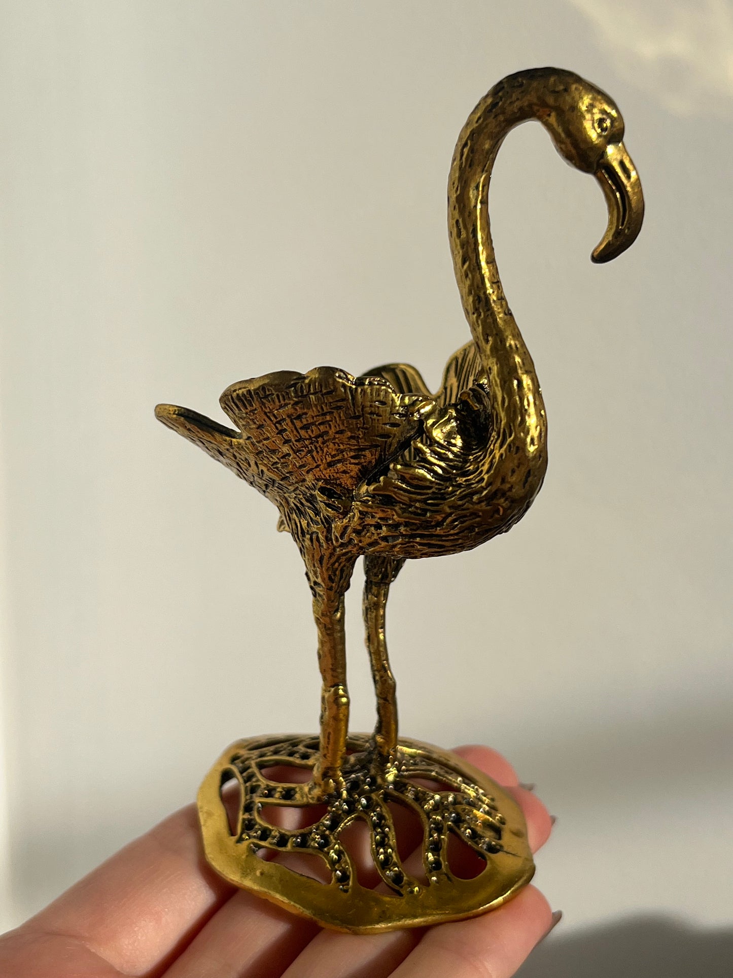 Gold Flamingo Sphere Stand