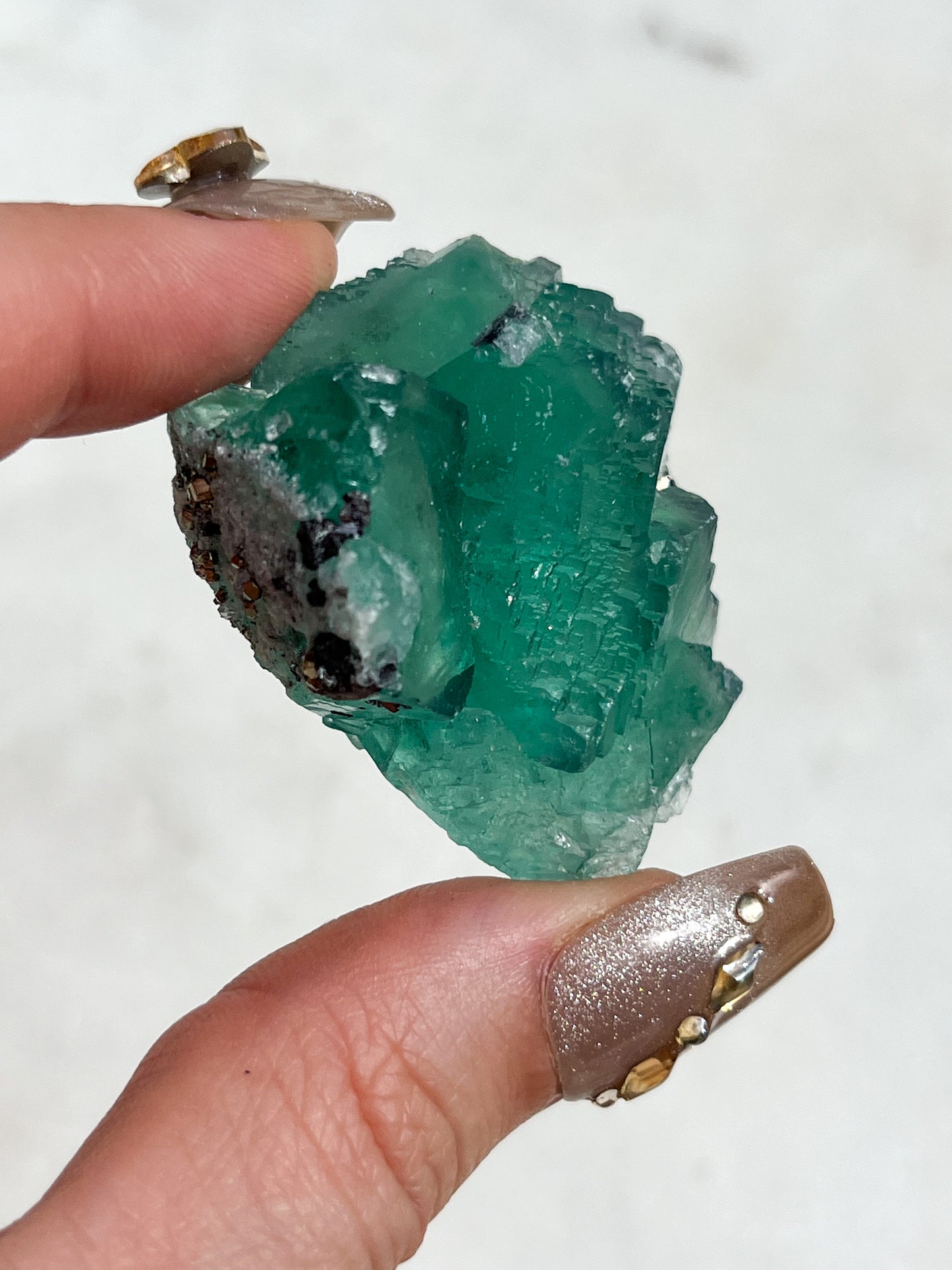 Peruvian Green Fluorite with Pyrite #2
