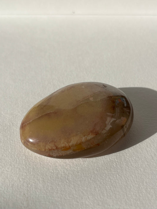 Phantom Garden Quartz with Gold and Silver Rutiles Lens Carving B