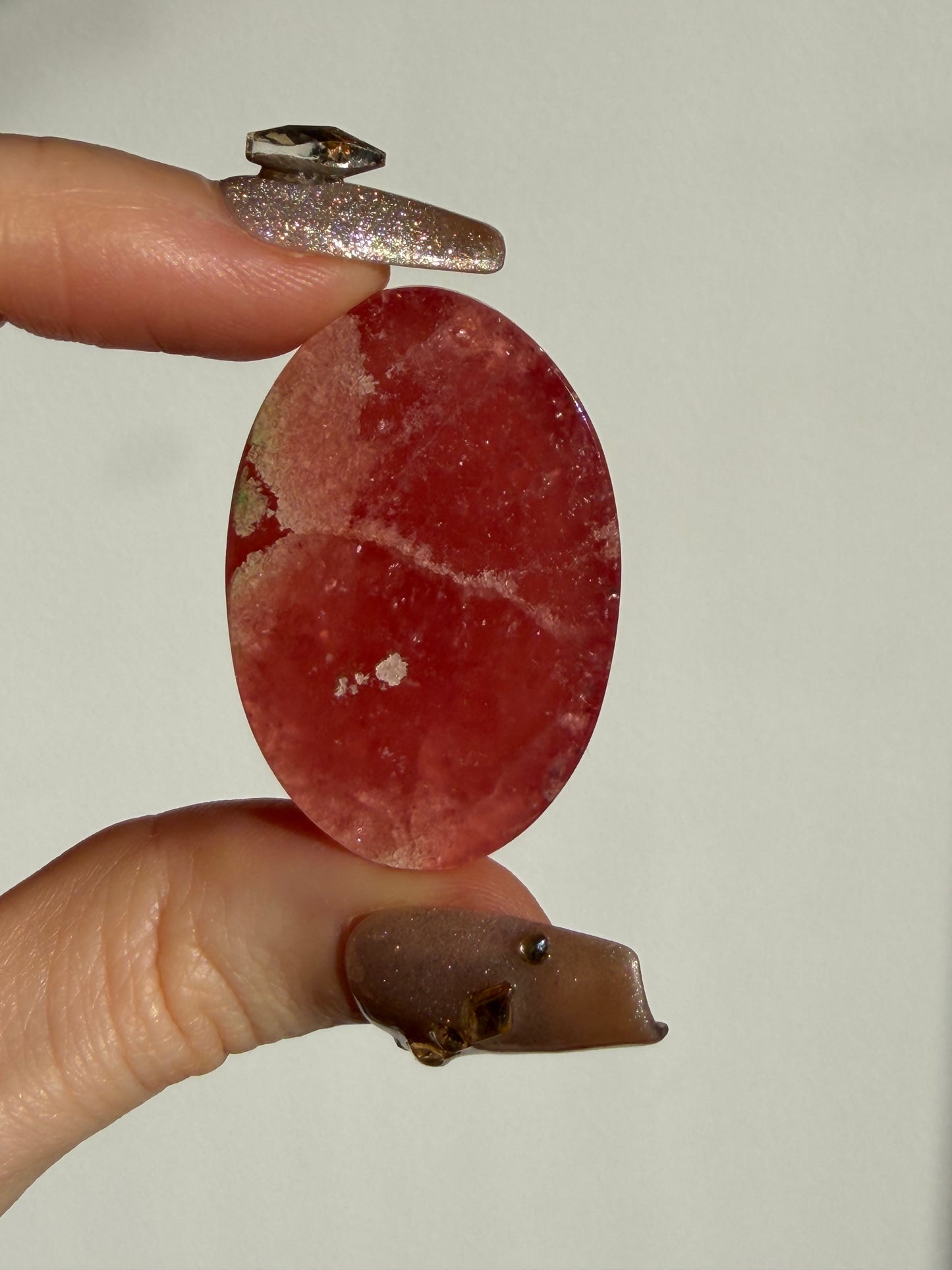 Gem Grade Gel Rhodochrosite Oval Cabochon